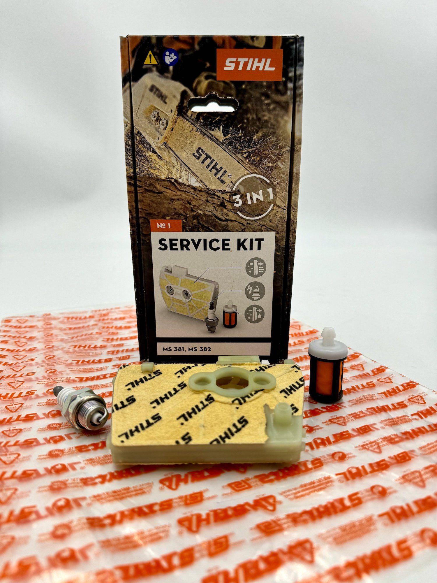 STIHL Ersatzfilter STIHL Service Kit 1 MS 381, MS 382, 11190074100 Filter, Zündkerze, Zubehör für MS 381, MS 382