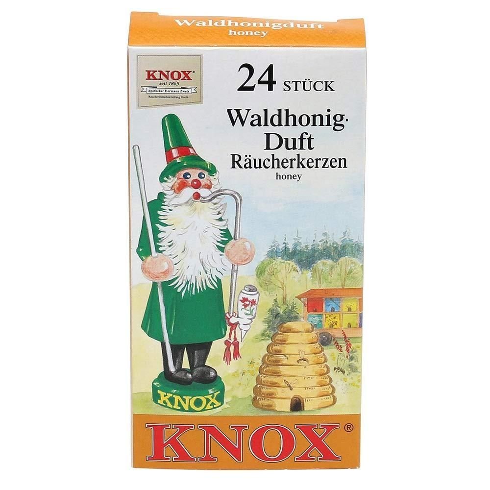 KNOX Räucherkegel 4 Päckchen Räucherkerzen- Waldhonig - 24er Packung