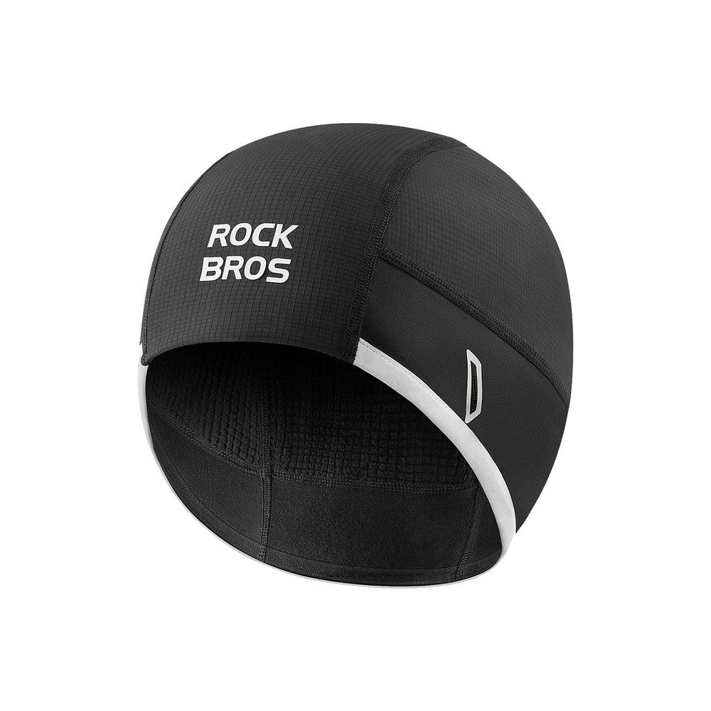 ROCKBROS Windschutz Unterziehmütze Fahrradmütze Thermomütze, Personen: 1 (Spar-Set, 1 tlg., 54 - 61 cm wärmend), Fleecefutter, Ohrenschutz, Brillenösen, Reflektoren