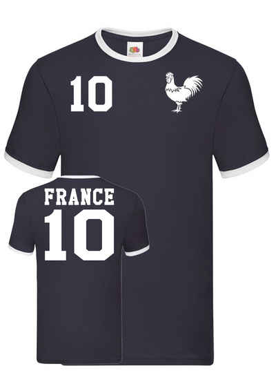 Blondie & Brownie T-Shirt Herren Frankreich France Sport Trikot Fußball Weltmeister EM
