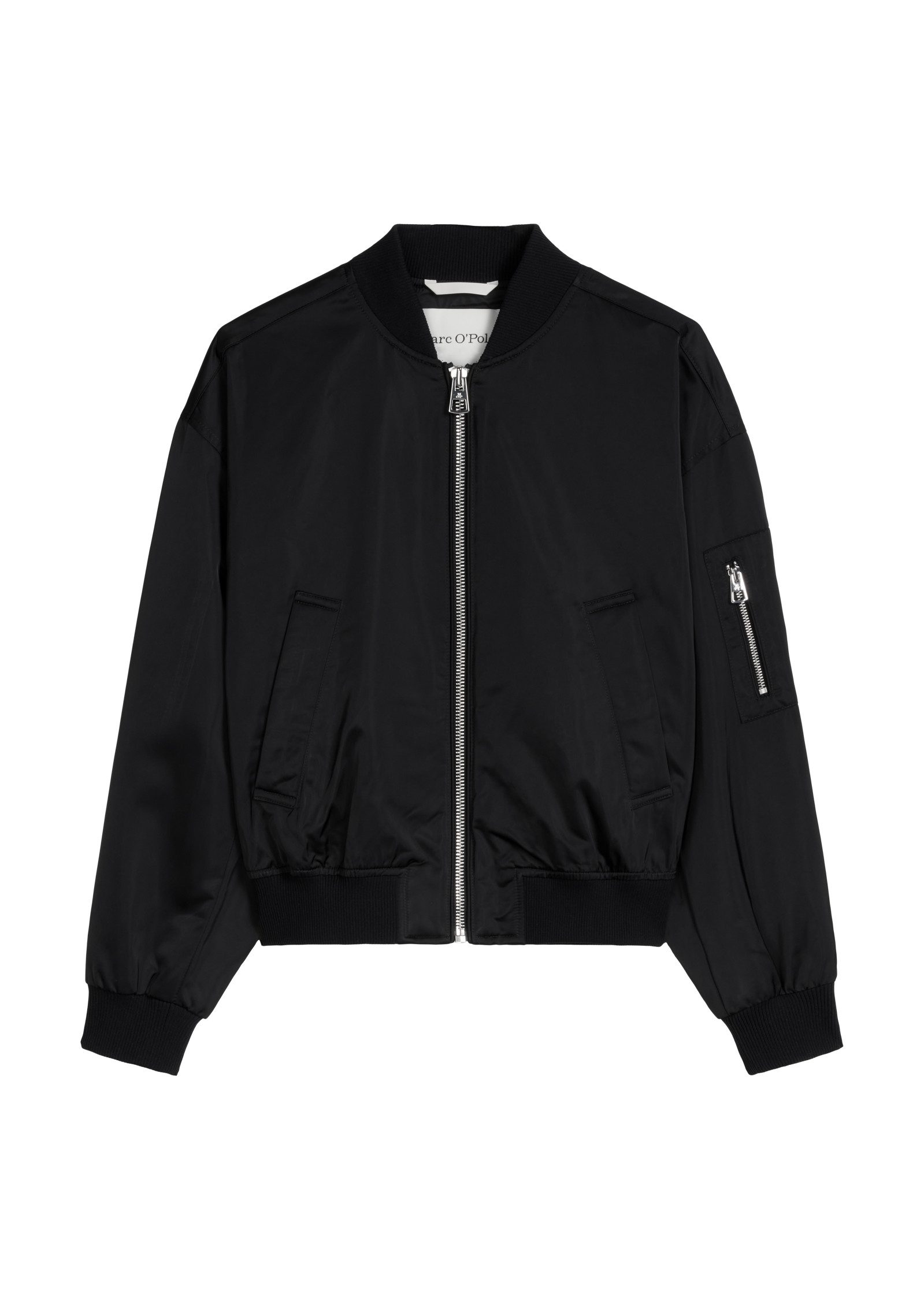 Outdoorjacke aus recyceltem Shiny-Polyester-Twill