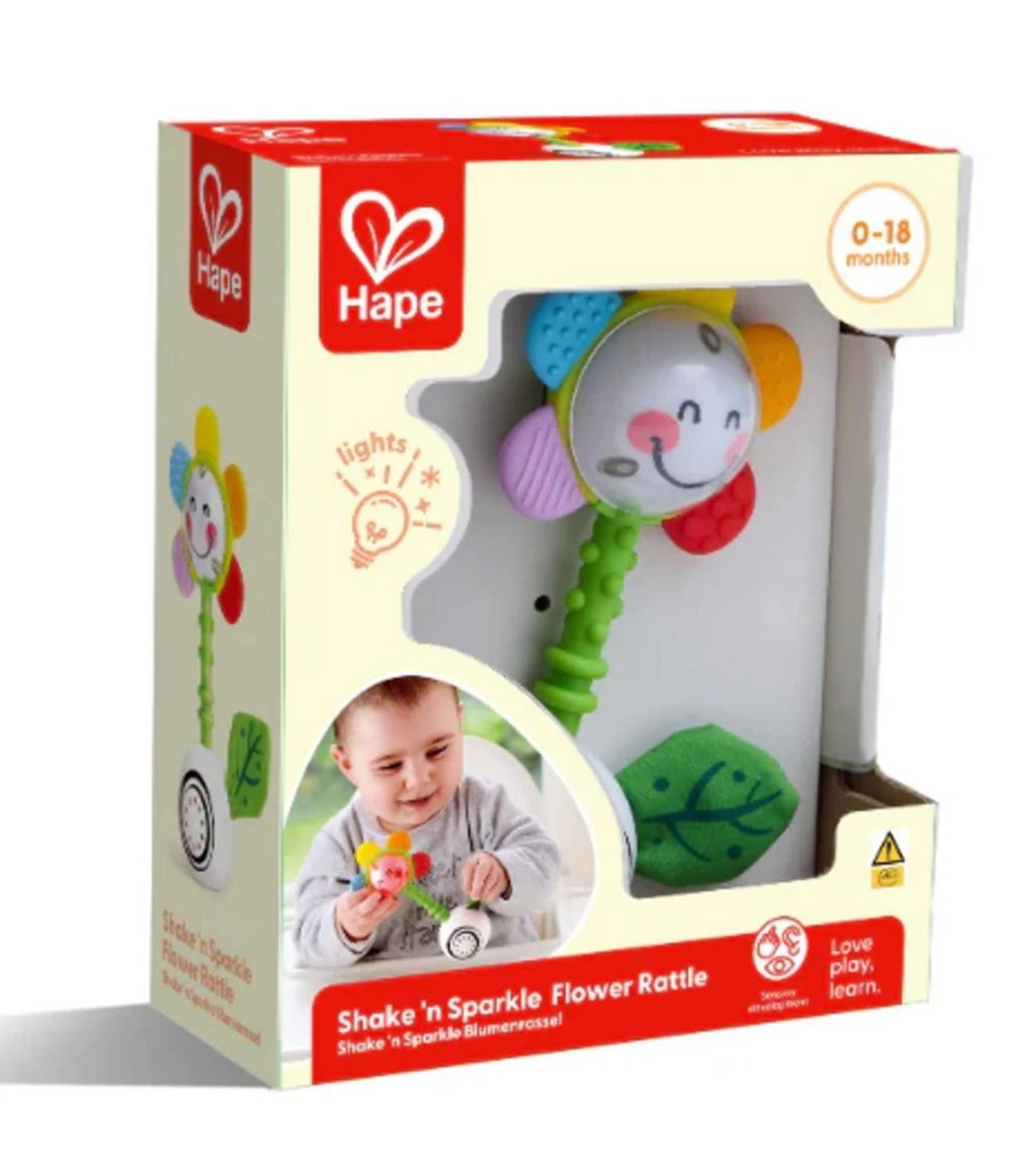 Toynamics Europe Babypuppe Shake 'n Sparkle Blumenrassel
