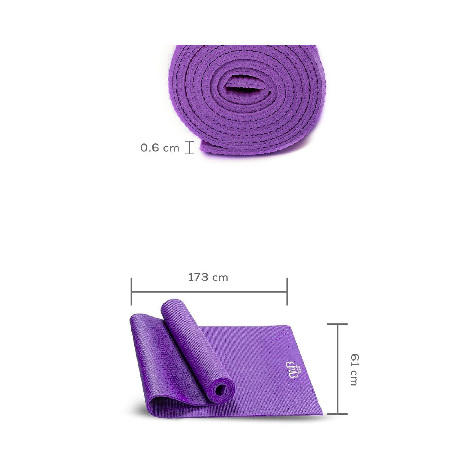 BNB SPORTS Yogamatte Sportmatte, Umweltfreundliche ungiftige dermophile PVC – Bild 2 von 5