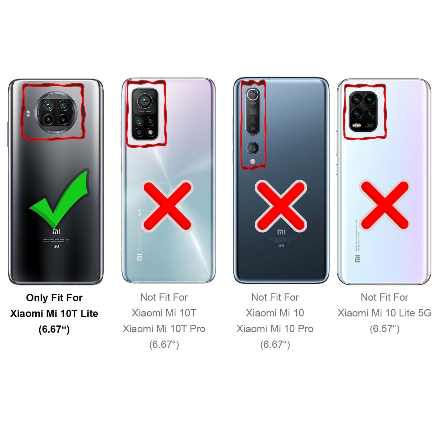 CoolGadget Handyhülle Transparent Ultra Slim Case für Xiaomi Mi 10T Lite 6,67 Zoll, Silikon Hülle Dünne Schutzhülle für Xiaomi Mi 10T Lite Hülle