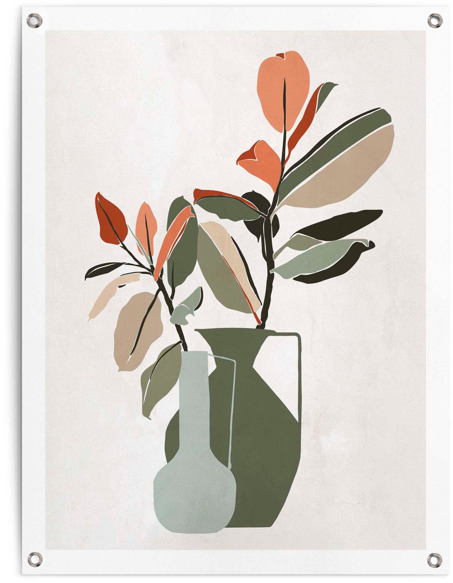 Reinders! Poster Vase mit Blumen