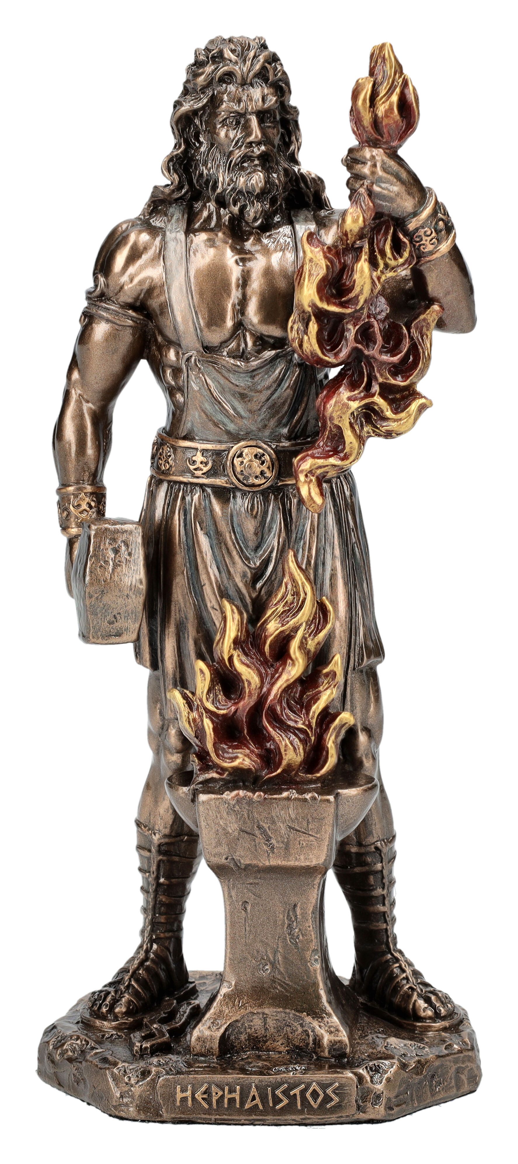 Dekofigur Hephaistos Figur - Olympischer Gott - Veronese - Dekofigur Götterfigur