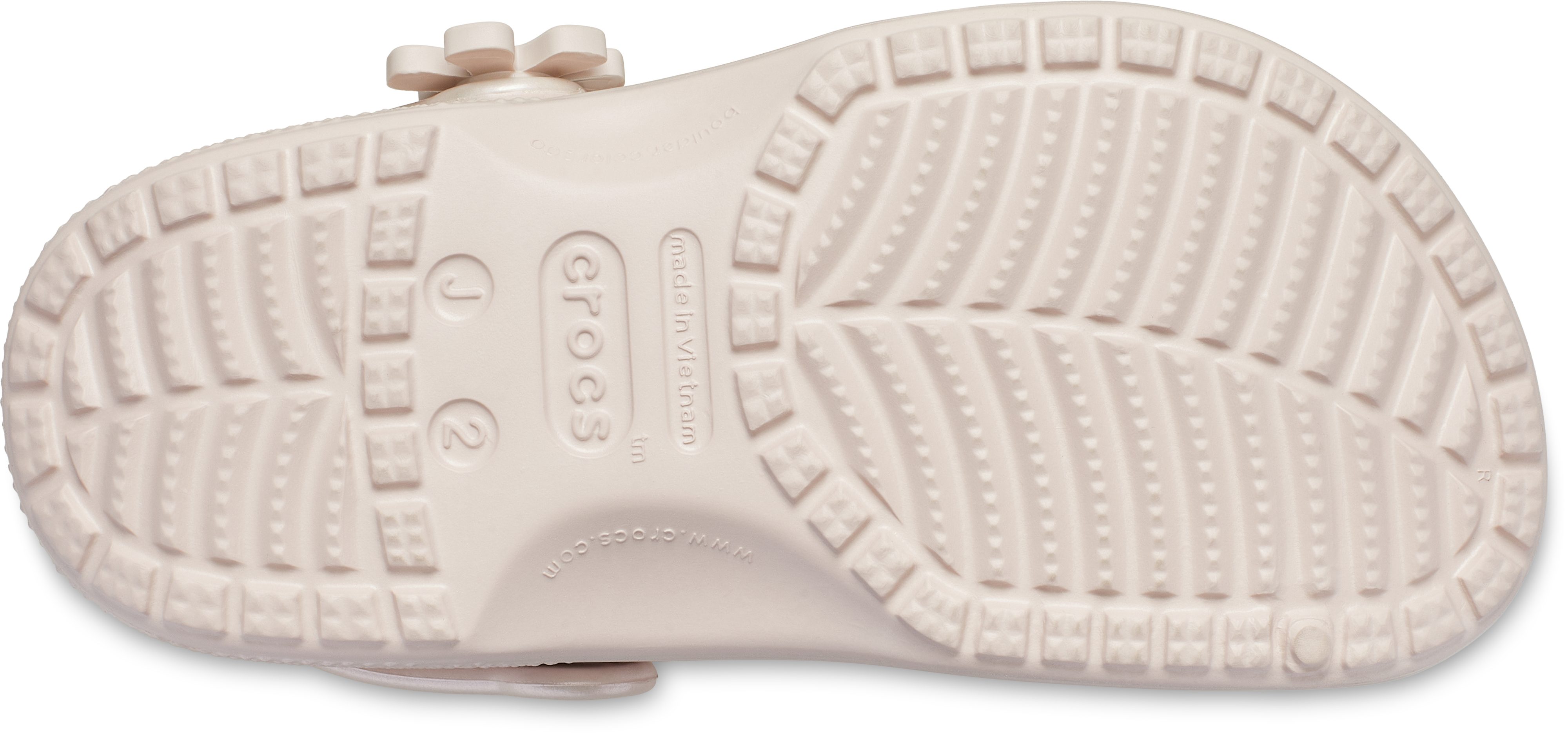 Crocs Classic Pearl Shine Clog K Clog Sommerschuh, Schlappen, Sandale mit Blütenapplikation