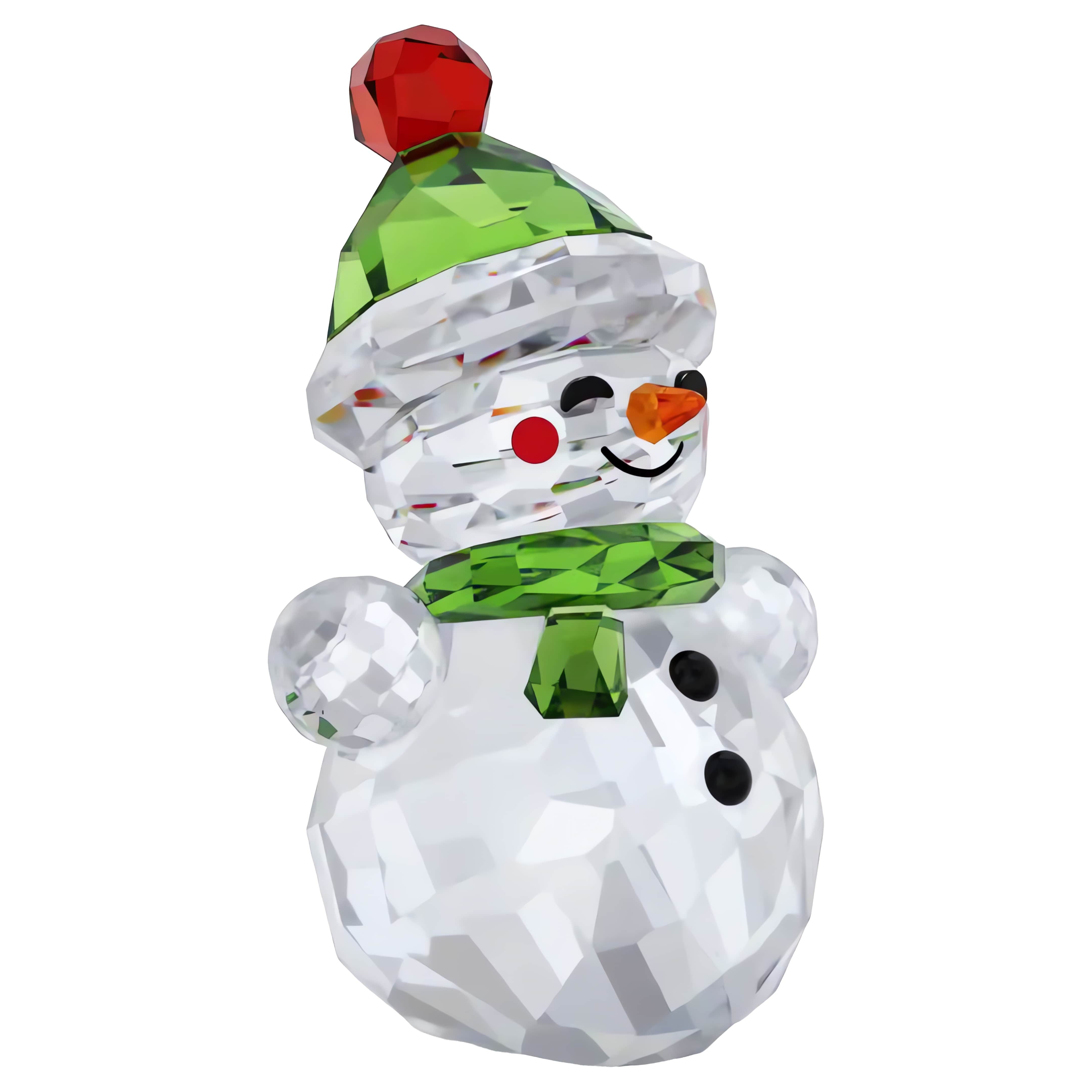 Swarovski Schneemann Kristallfigur Sammelfigur Dekofigur ROCKING SNOWMAN (1 St), Swarovski® Kristall