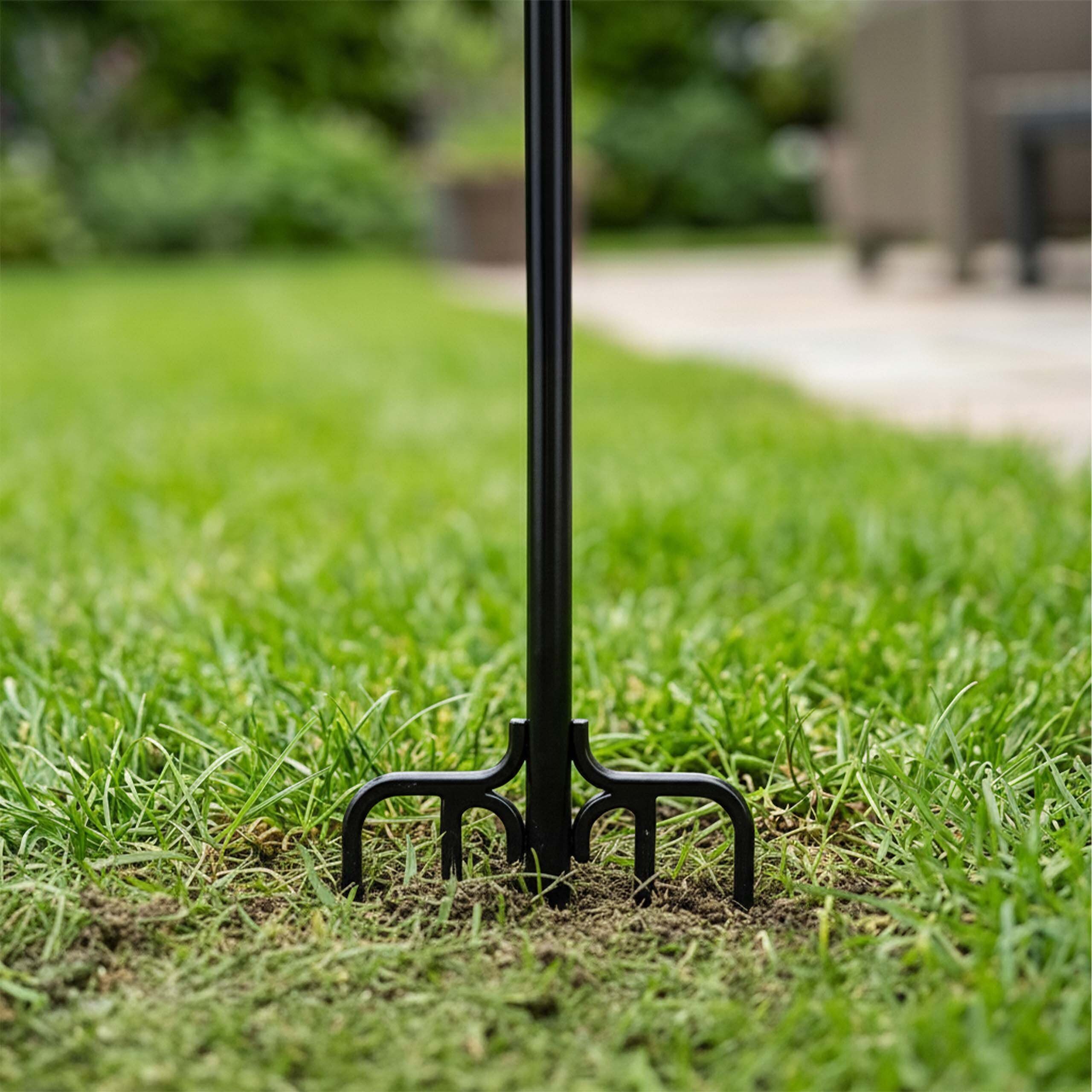 relaxdays Gartenstecker Lichterkettenstangen Set outdoor 3 m (6-St) 6er Pack – Bild 5 von 5
