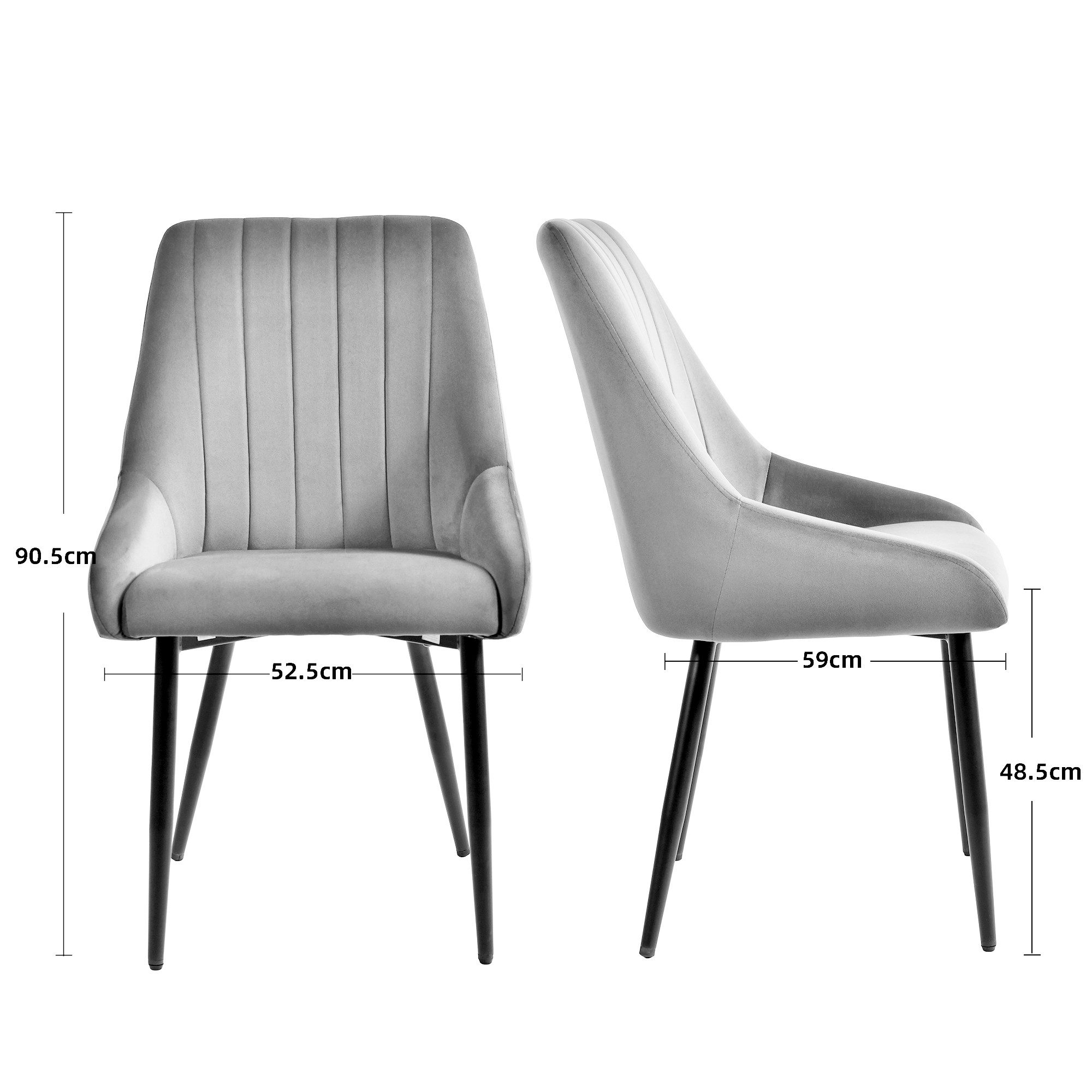 Duhome Esszimmerstuhl (8066C), 2er Set Esszimmerstuhl Polsterstuhl Stoff Sa günstig online kaufen