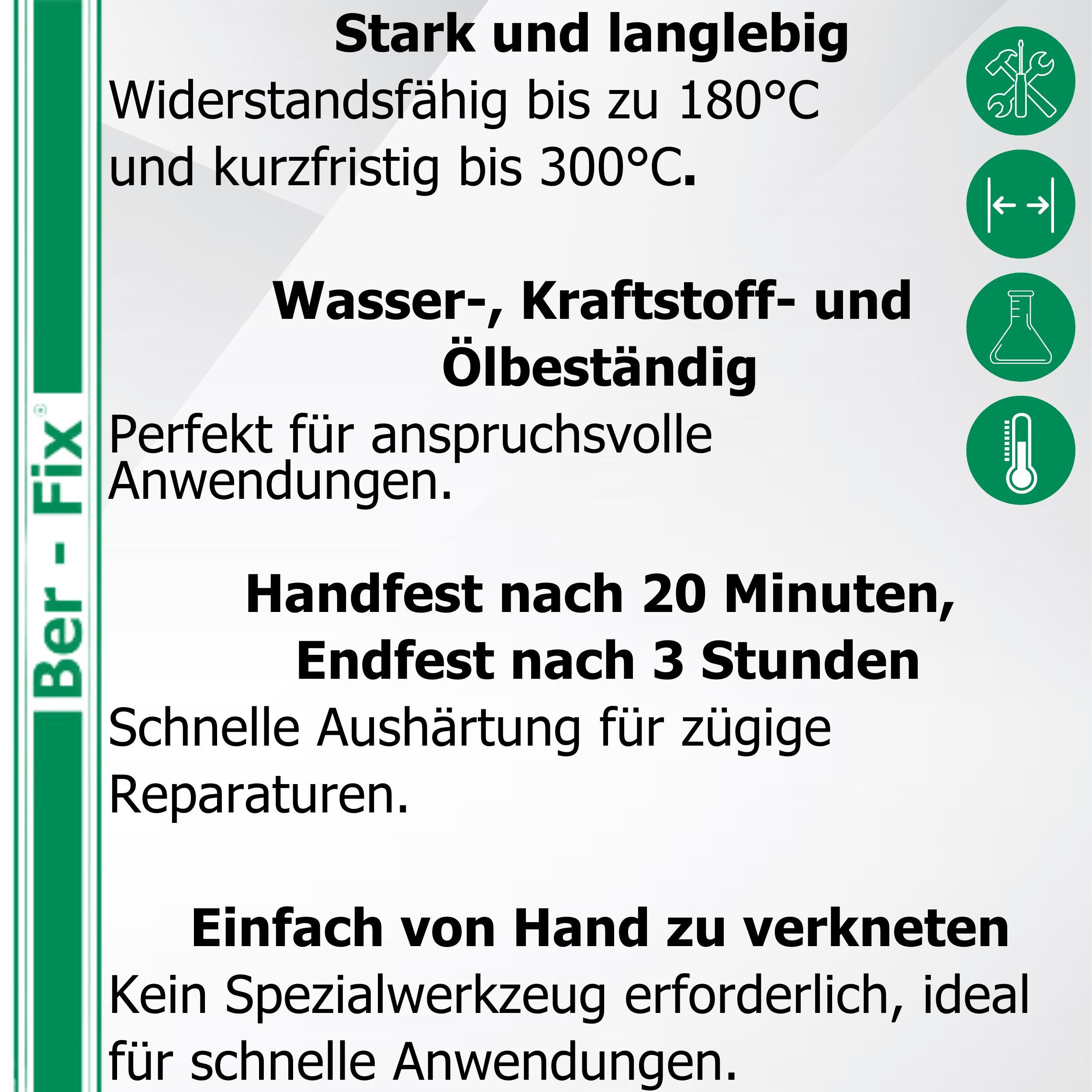 Ber-Fix 2-Komponentenkleber Epoxidkitt Knetmetall Reparaturknete, (Packung) günstig online kaufen