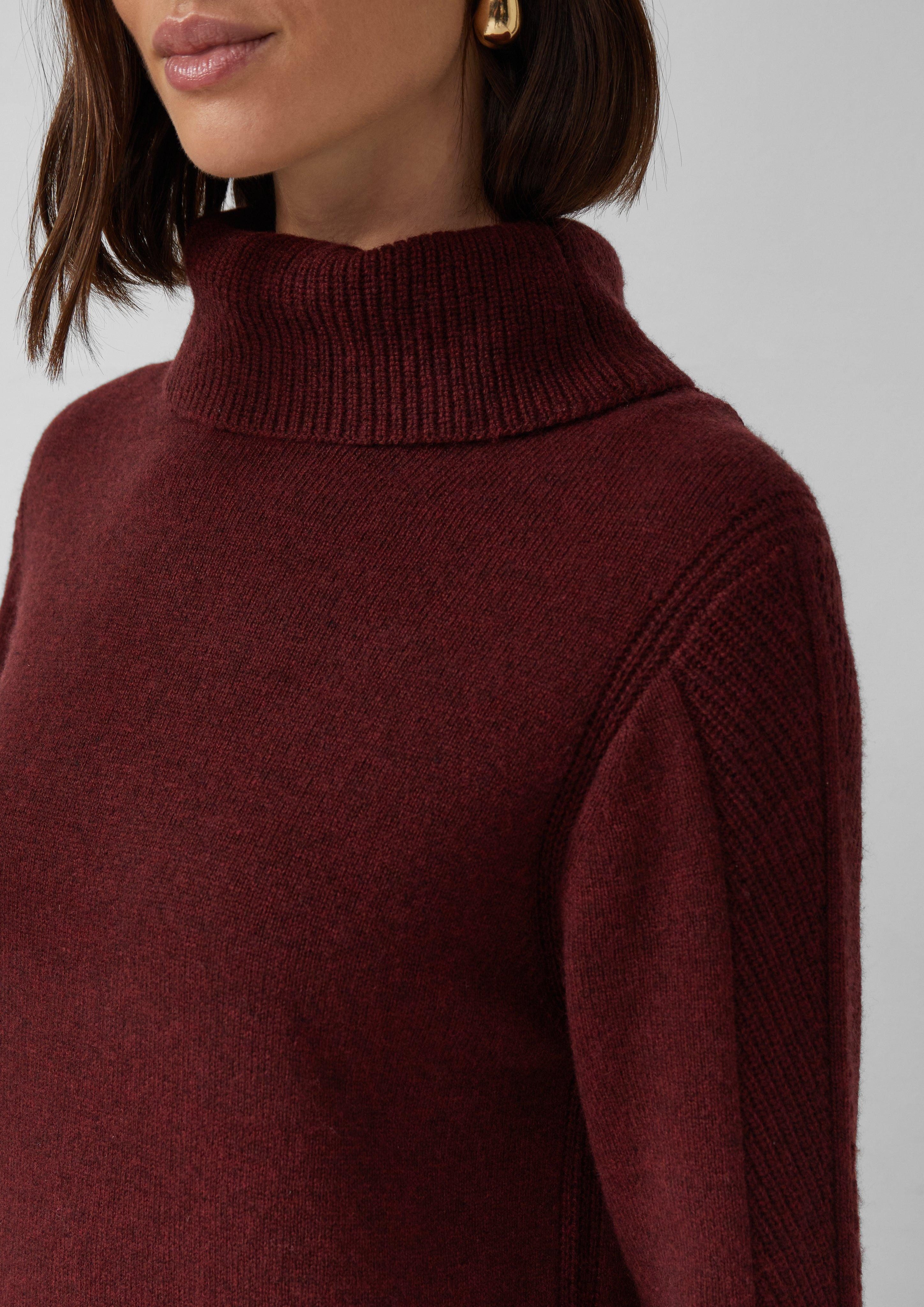 s.Oliver BLACK LABEL Minikleid Gestricktes Midikleid günstig online kaufen