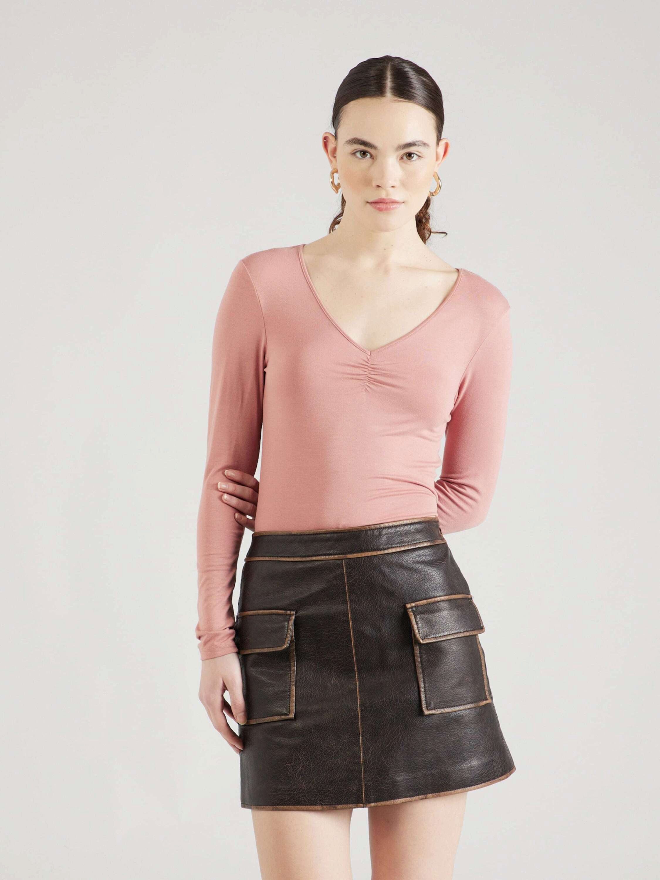 Vero Moda Langarmshirt ALBERTE (1-tlg) Drapiert/gerafft günstig online kaufen