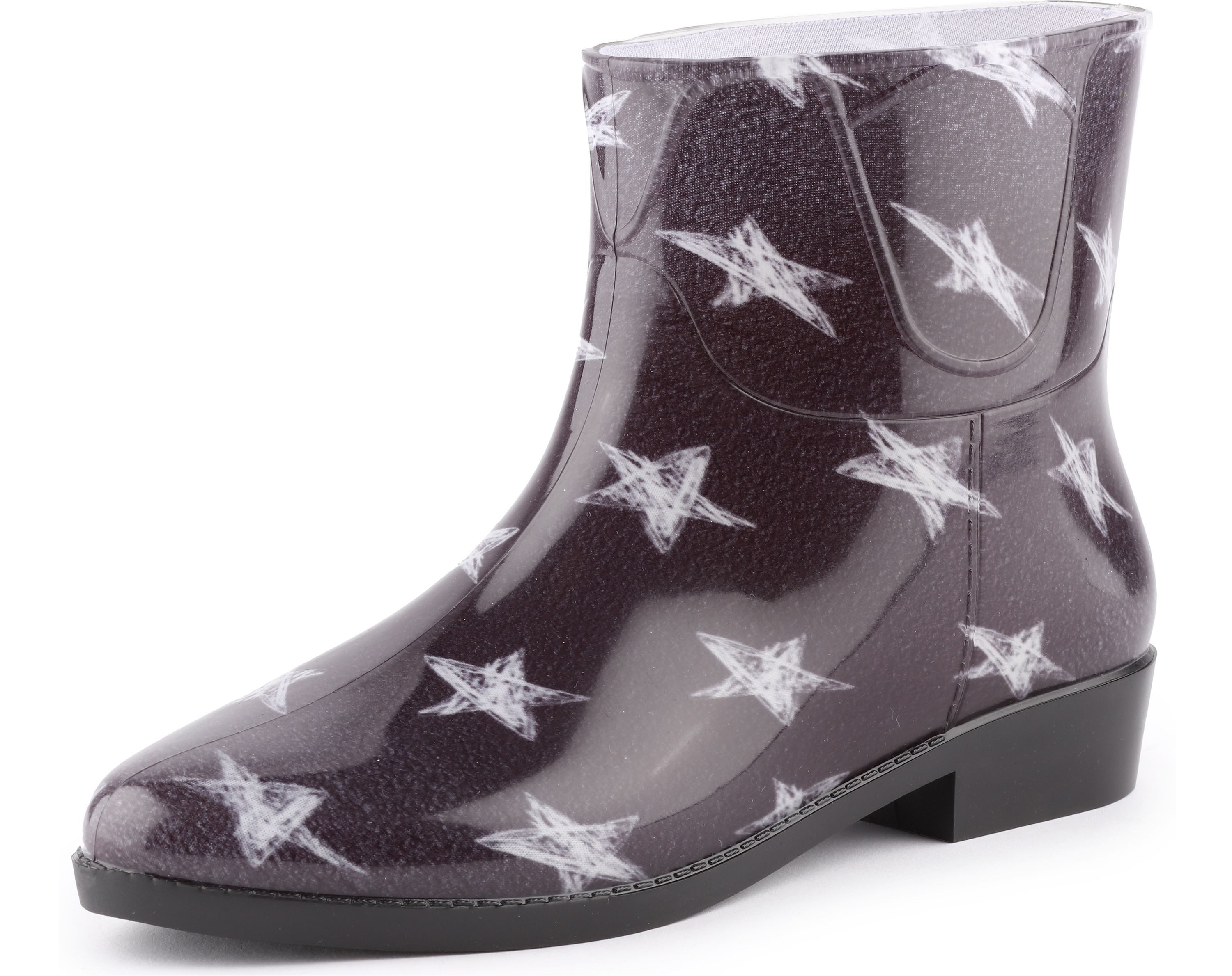 Ladeheid Regenstiefelette Damen LAZT201802 Gummistiefel für Frauen kurz und komfortabel