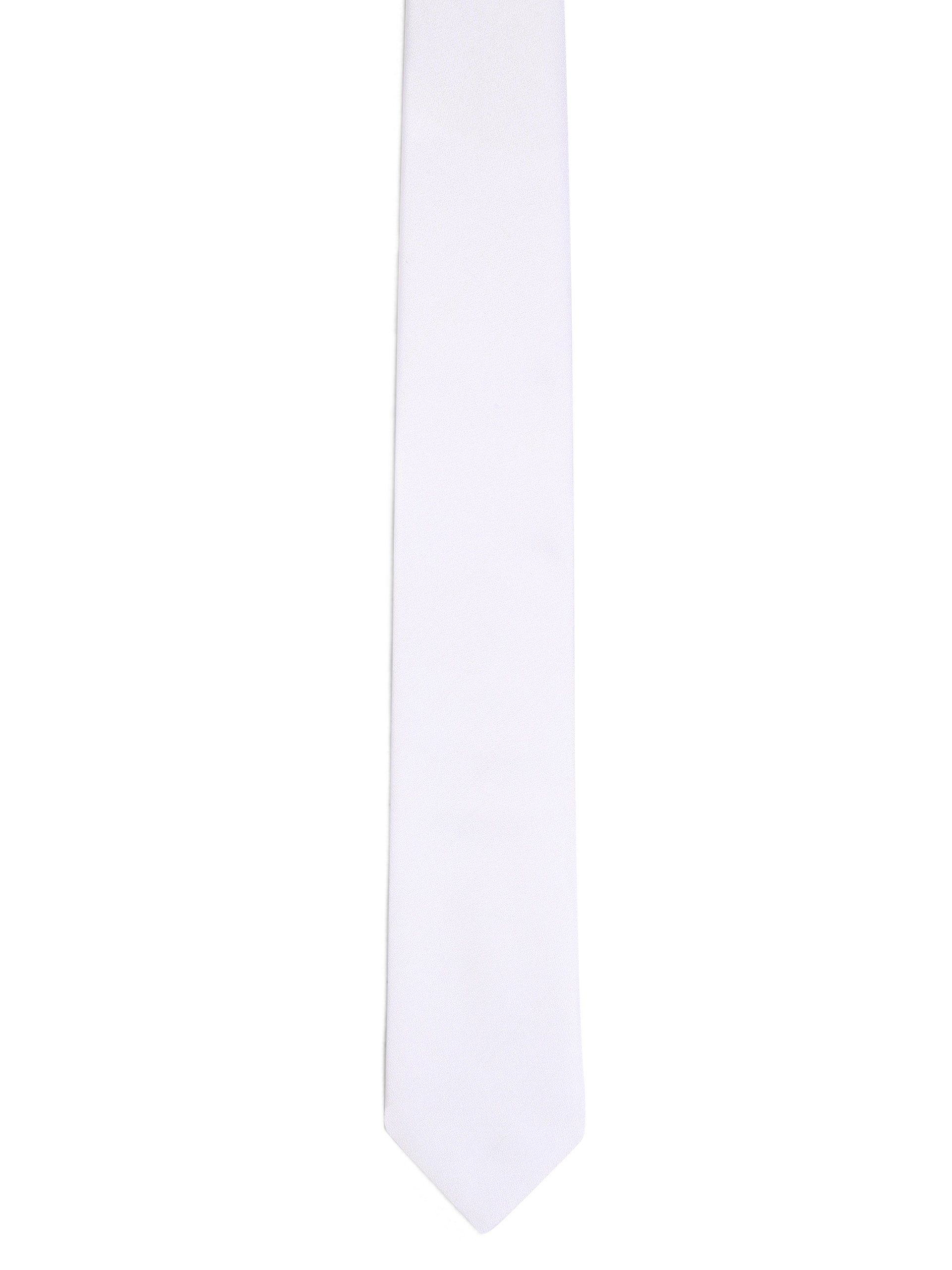 Mc Earl Krawatte weiß | Breite Krawatten