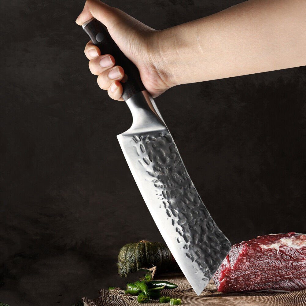 Fleischmesser Küchenmesser safety Home Handgeschmiedetes Hackmesser Hochkohlenstoffstahl