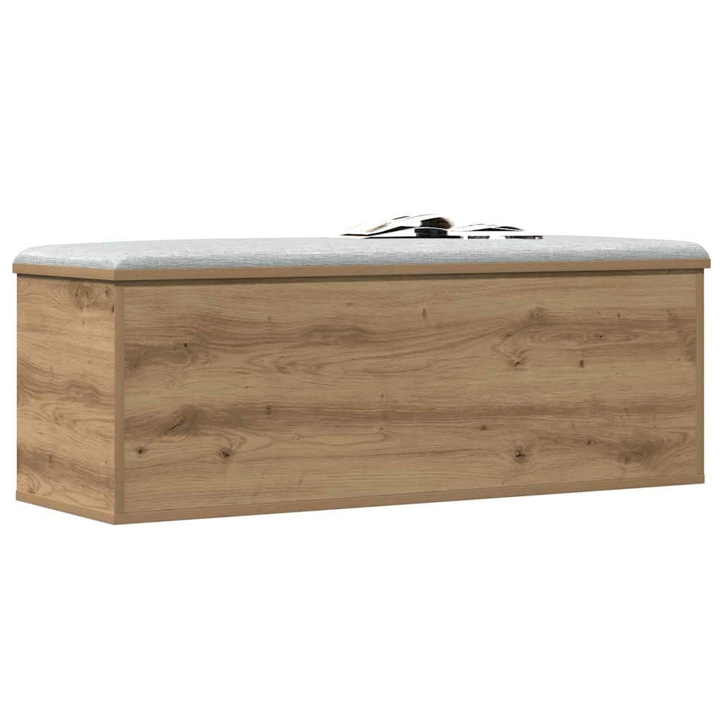 vidaXL Truhe Aufbewahrungsbox Artisan Eiche 102x35x35 cm aus Holzwerkstoff