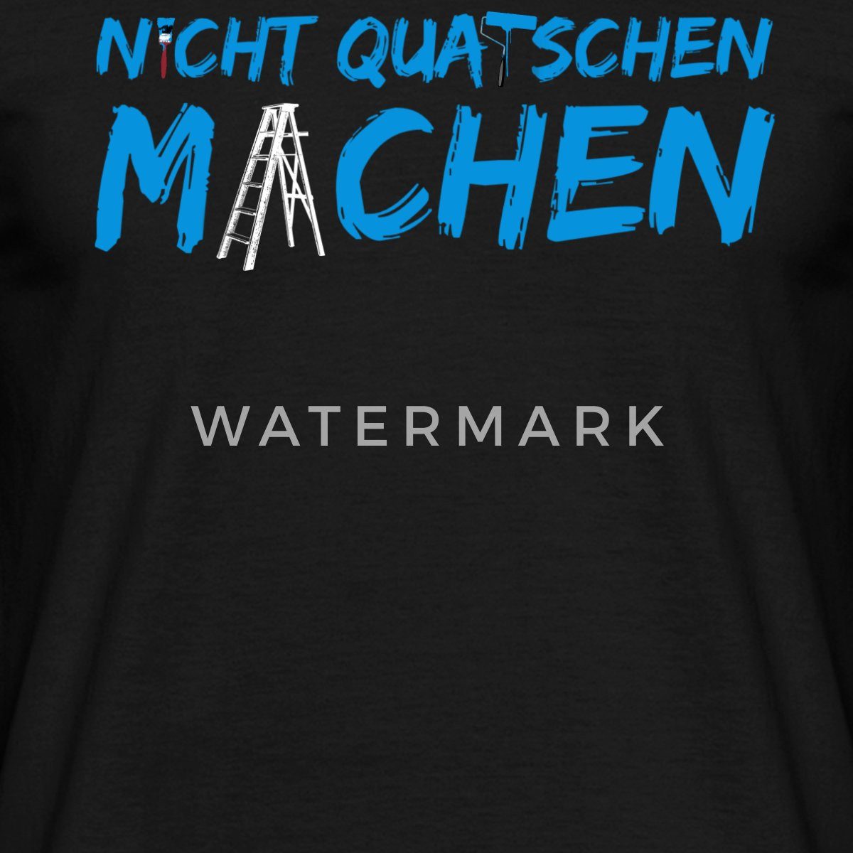 Spreadshirt T-Shirt Nicht Quatschen, Machen Lustiger Spruch Männer T-Shirt (1-tlg)