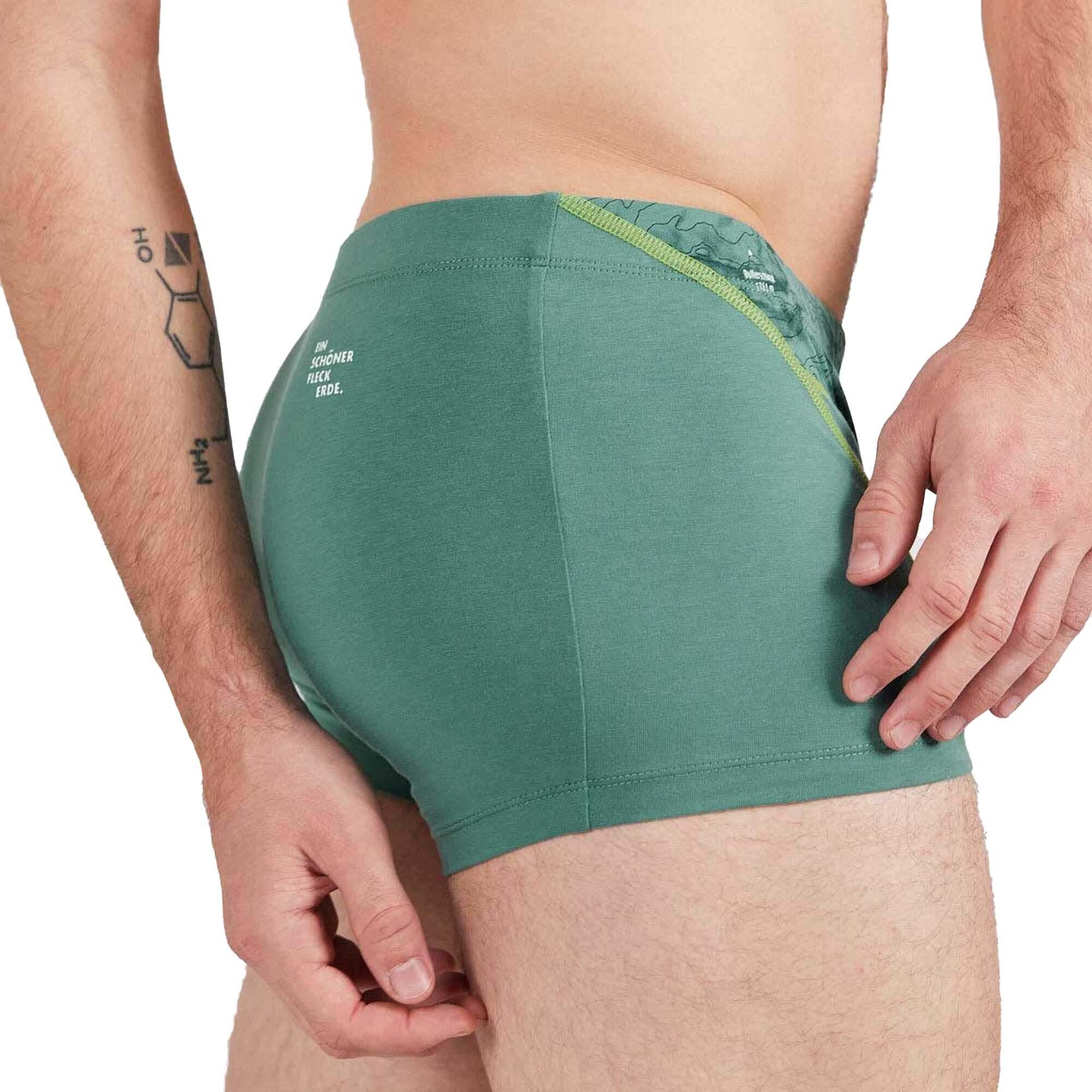 Herren Erde (Eukalyptus) Shorts, - Boxer Print, Boxershorts Hammerspitze Fleck schöner Ein Bio-Baumwolle