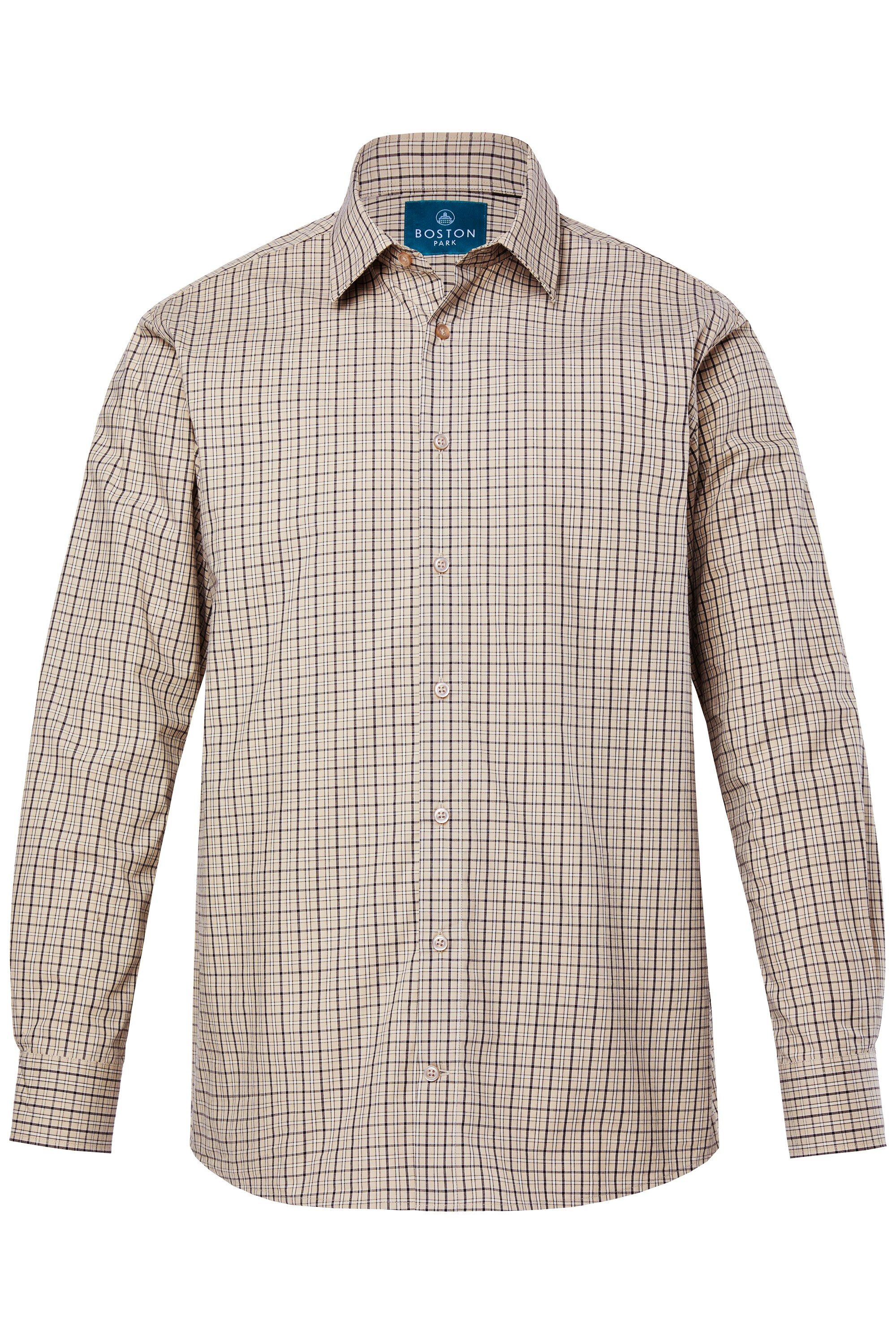 Boston Park Businesshemd Karohemd Langarm Kentkragen Comfort Fit günstig online kaufen