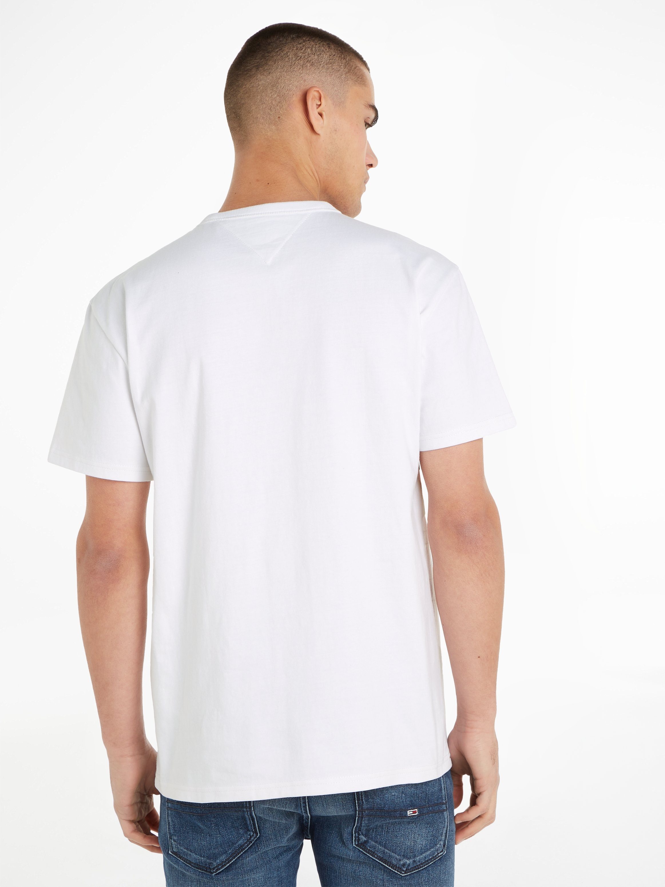 Tommy CLSC T-Shirt White TJM TEE XS BADGE Jeans TOMMY