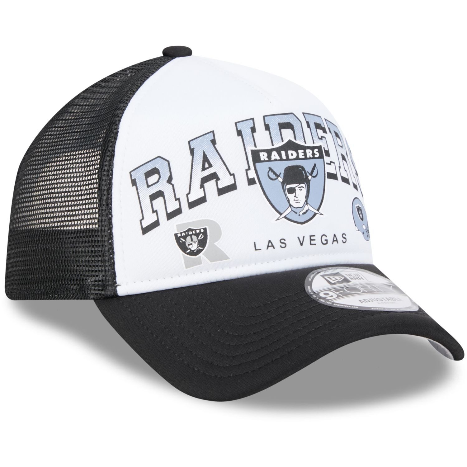 New Era Trucker Cap AFrame Trucker RETRO Oakland Raiders