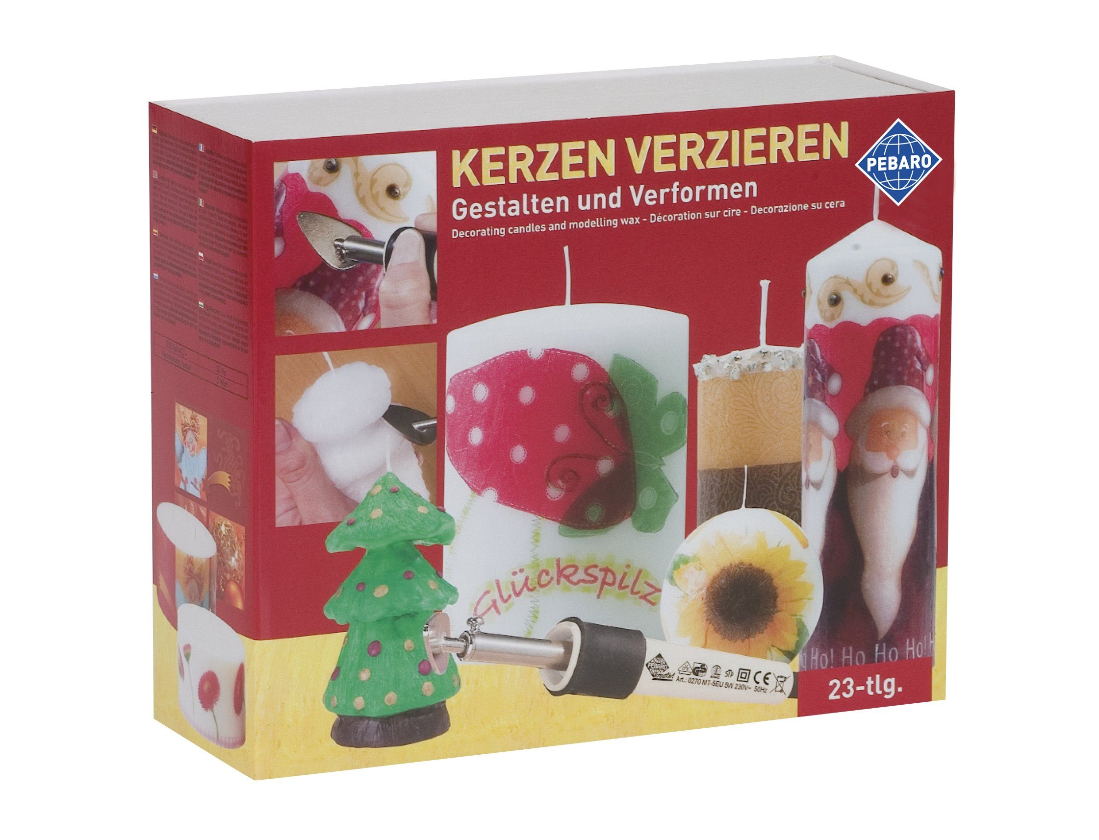 Kerzen zum Verzieren Kreativset von Pebaro Set