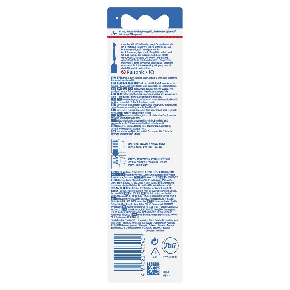Oral-B Aufsteckbürsten Die Eiskönigin 2 / Frozen 2 - 3er Pack