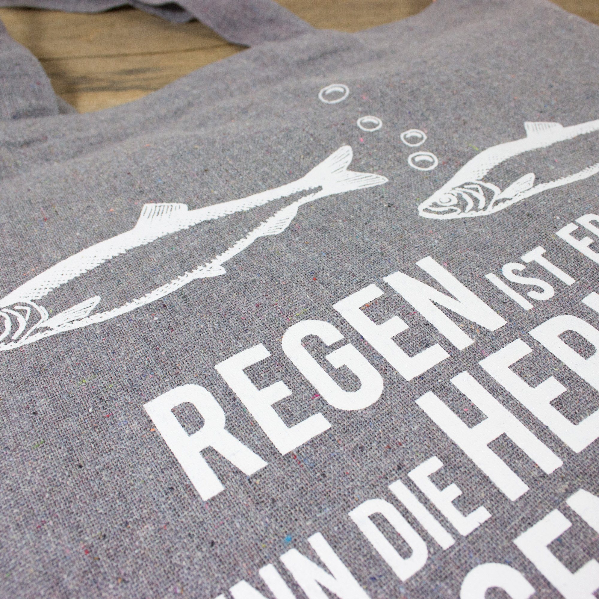 Bow & Hummingbird Beuteltasche Baumwoll-Beutel Regen ist ..., aus recycelter Baumwolle