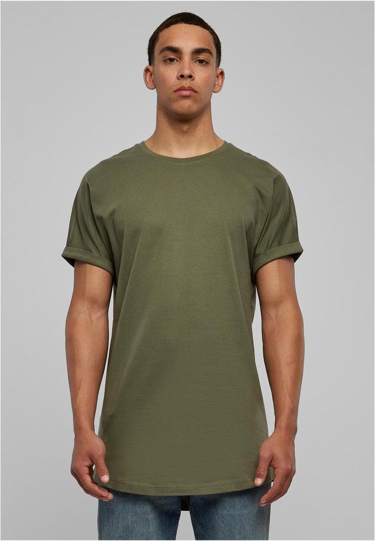 URBAN CLASSICS Rundhalsshirt Long Shaped Turnup günstig online kaufen