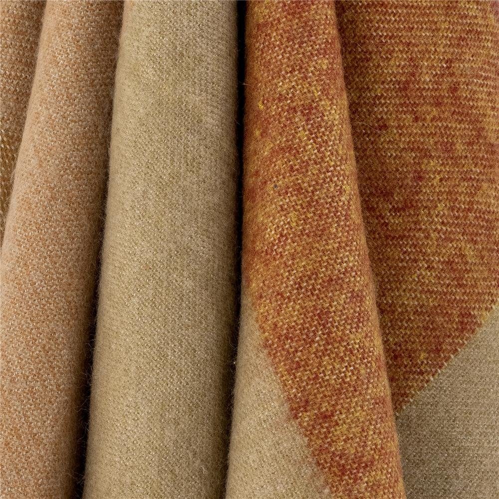 Bloomingville Tagesdecke Ara Decke, Braun Acryl 150x130cm Sofadecke mit dekorativen Fransen