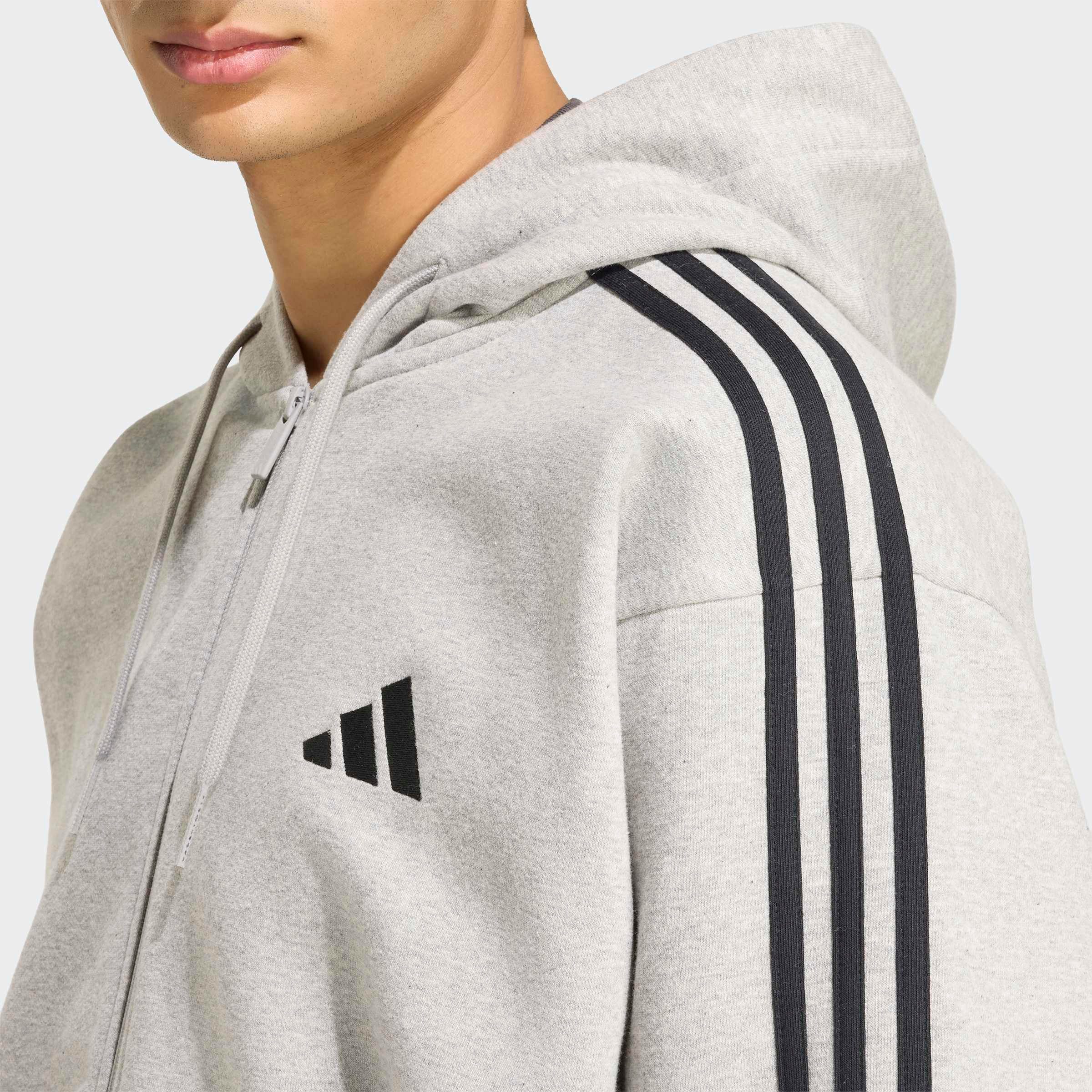 adidas Sportswear Kapuzensweatshirt ESSENTIALS 3-STREIFEN FLEECE