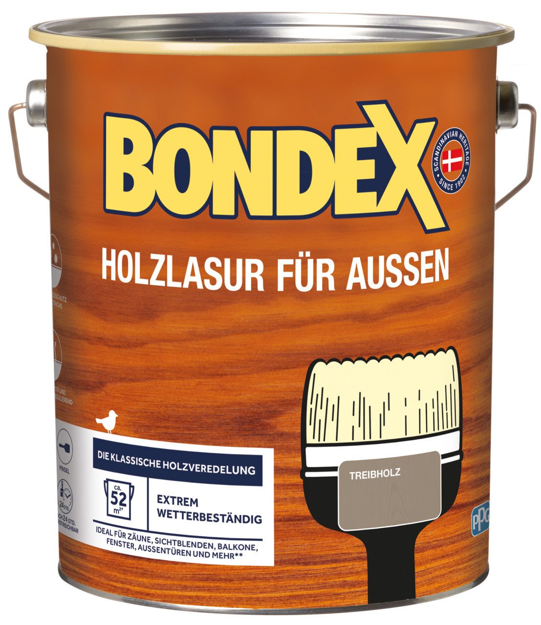 Bondex Lasur Bondex Holzlasur 4 L treibholz