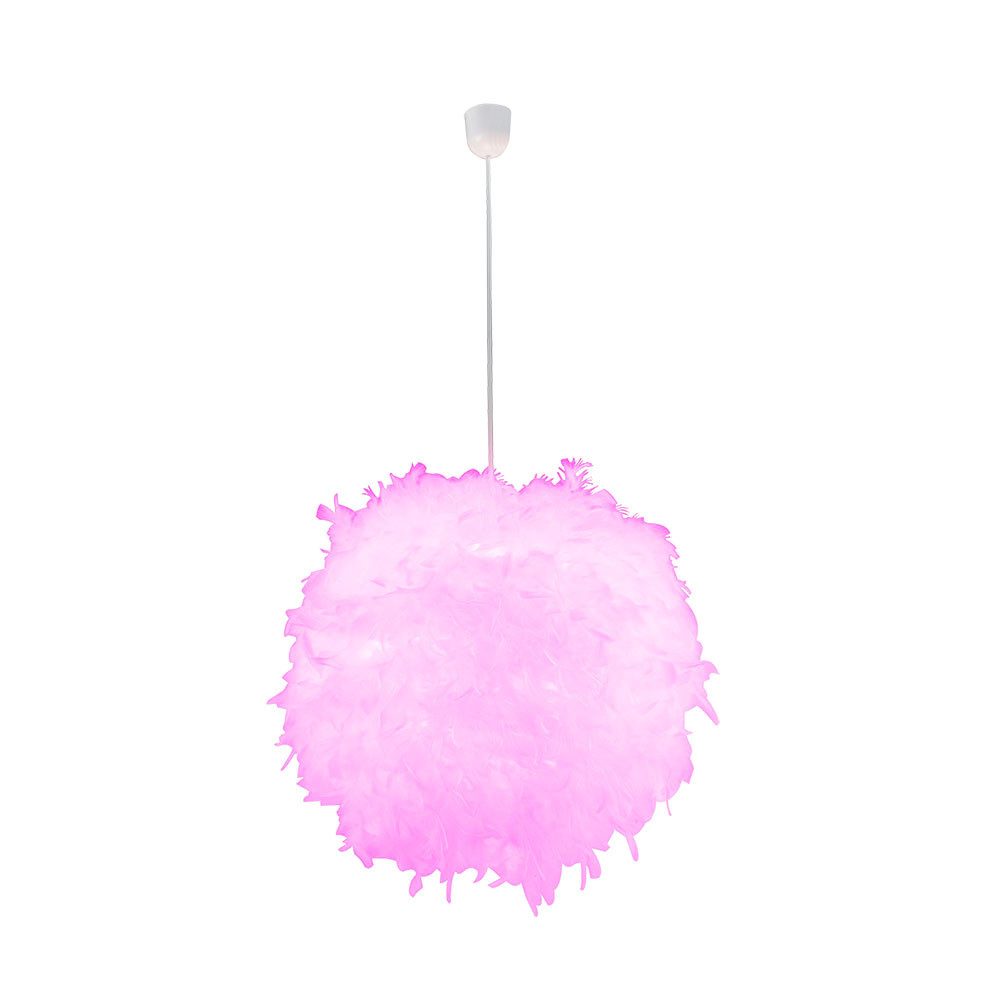 GLOBO LIGHTING LED Pendelleuchte, Leuchtmittel inklusive, Warmweiß, Farbwechsel, Hängeleuchte Pendelleuchte Federn RGB LED Fernbedienung dimmbar