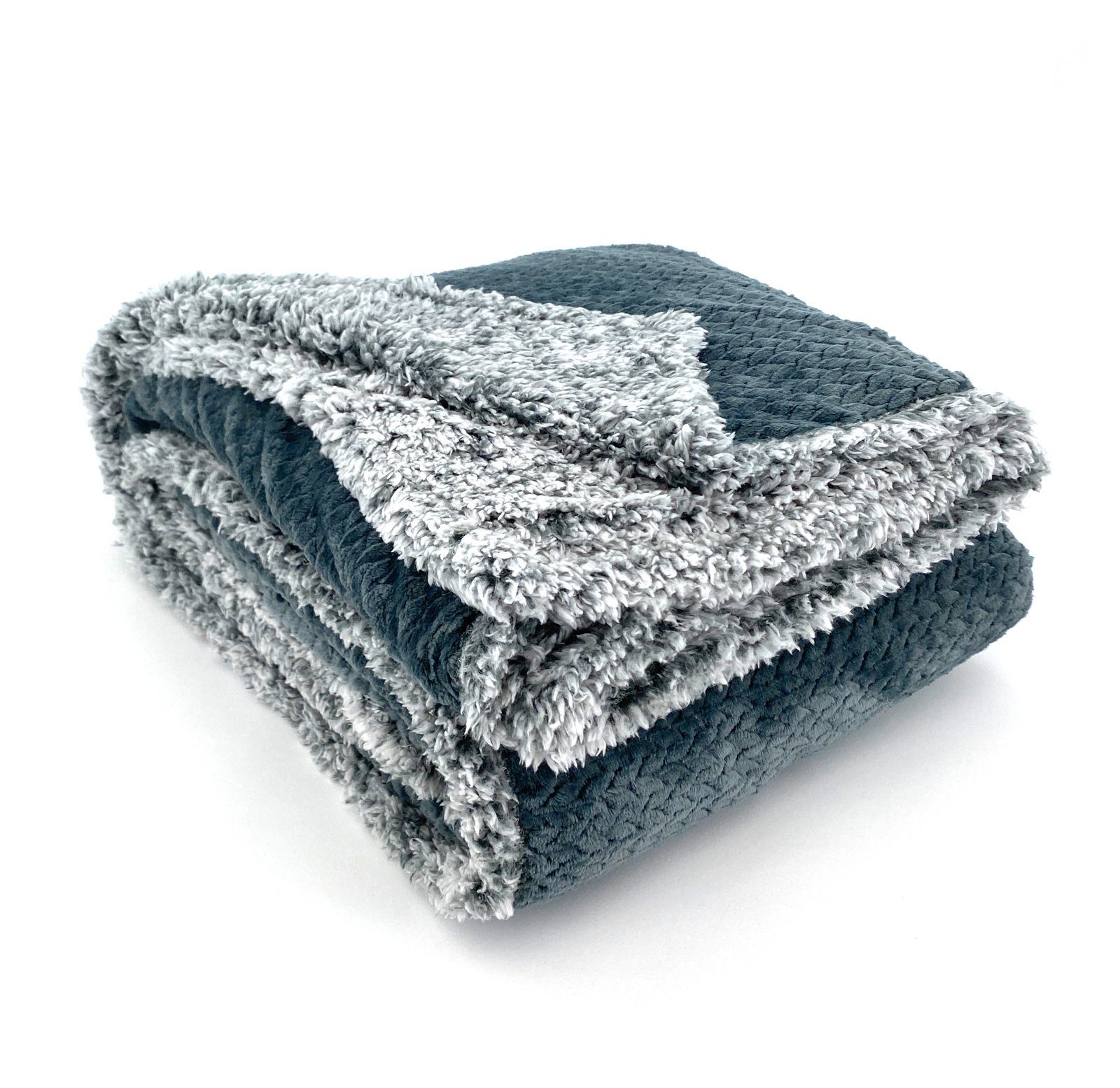 Wohndecke Flauschig warme Kuscheldecke Samt Jaquard günstig online kaufen