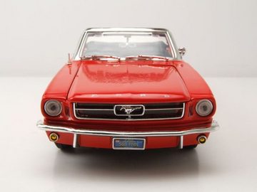 Motormax Modellauto Ford Mustang Cabrio 1964 1/2 orange Modellauto 1:18 Motormax, Maßstab 1:18