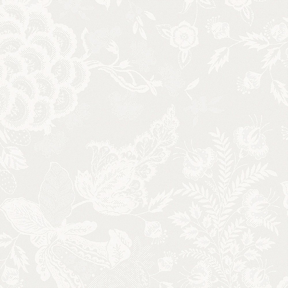 Stoffserviette Servietten (4x Set) Mille Giverny Blanc 54x54 cm