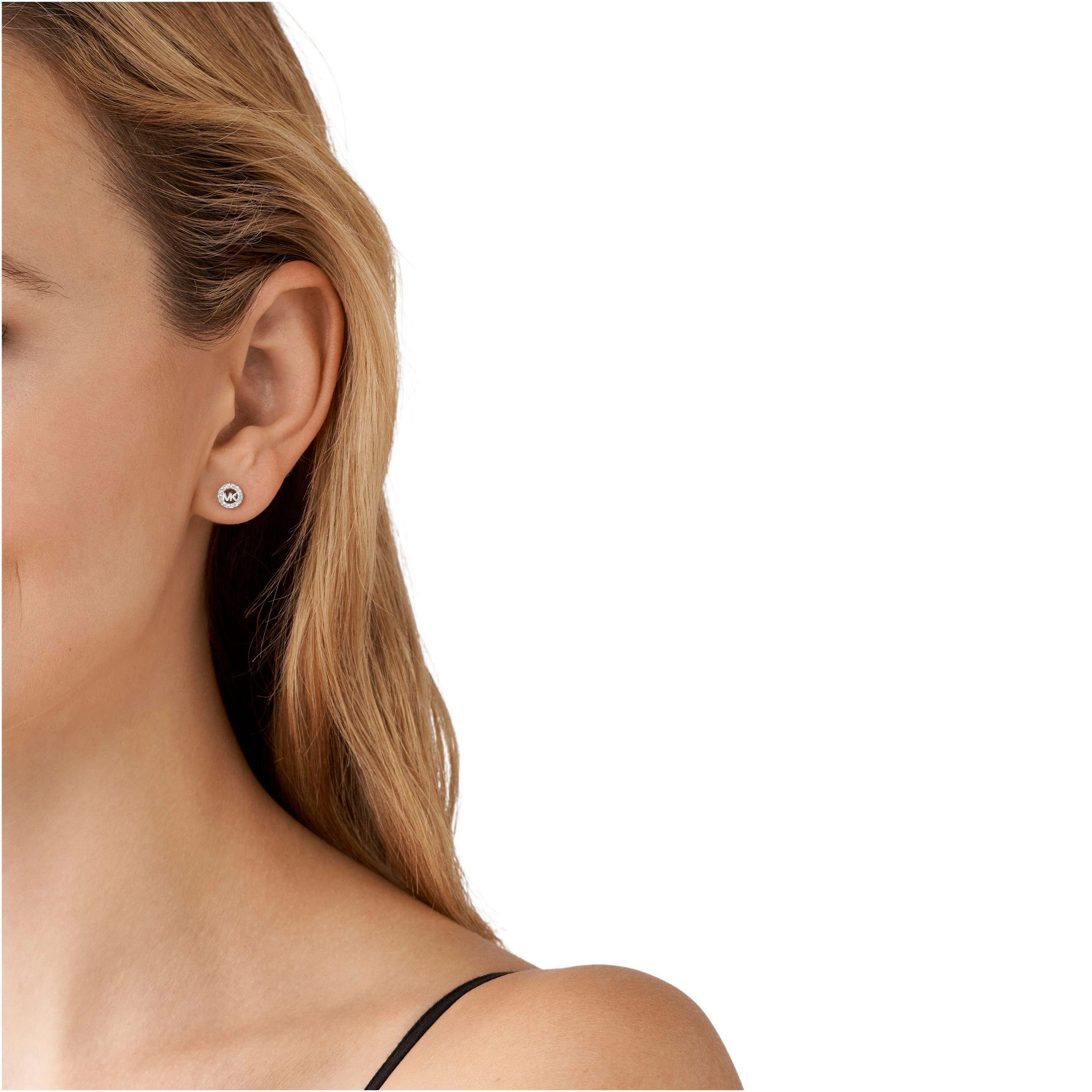 MICHAEL KORS Paar Ohrstecker Schmuck Geschenk Silber 925 Ohrringe PREMIUM, mit Zirkonia (synth)
