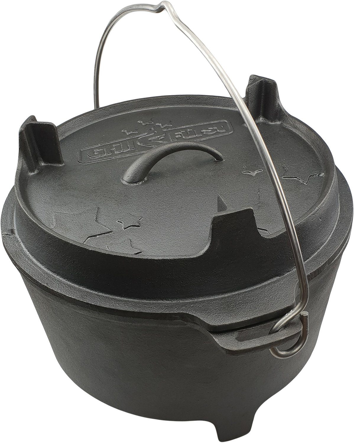 Bratentopf Grillfürst Dutch Oven BBQ Edition DO9 - X-DEAL inkl. Tragetasche, Gusseisen Pflege und Deckelheber