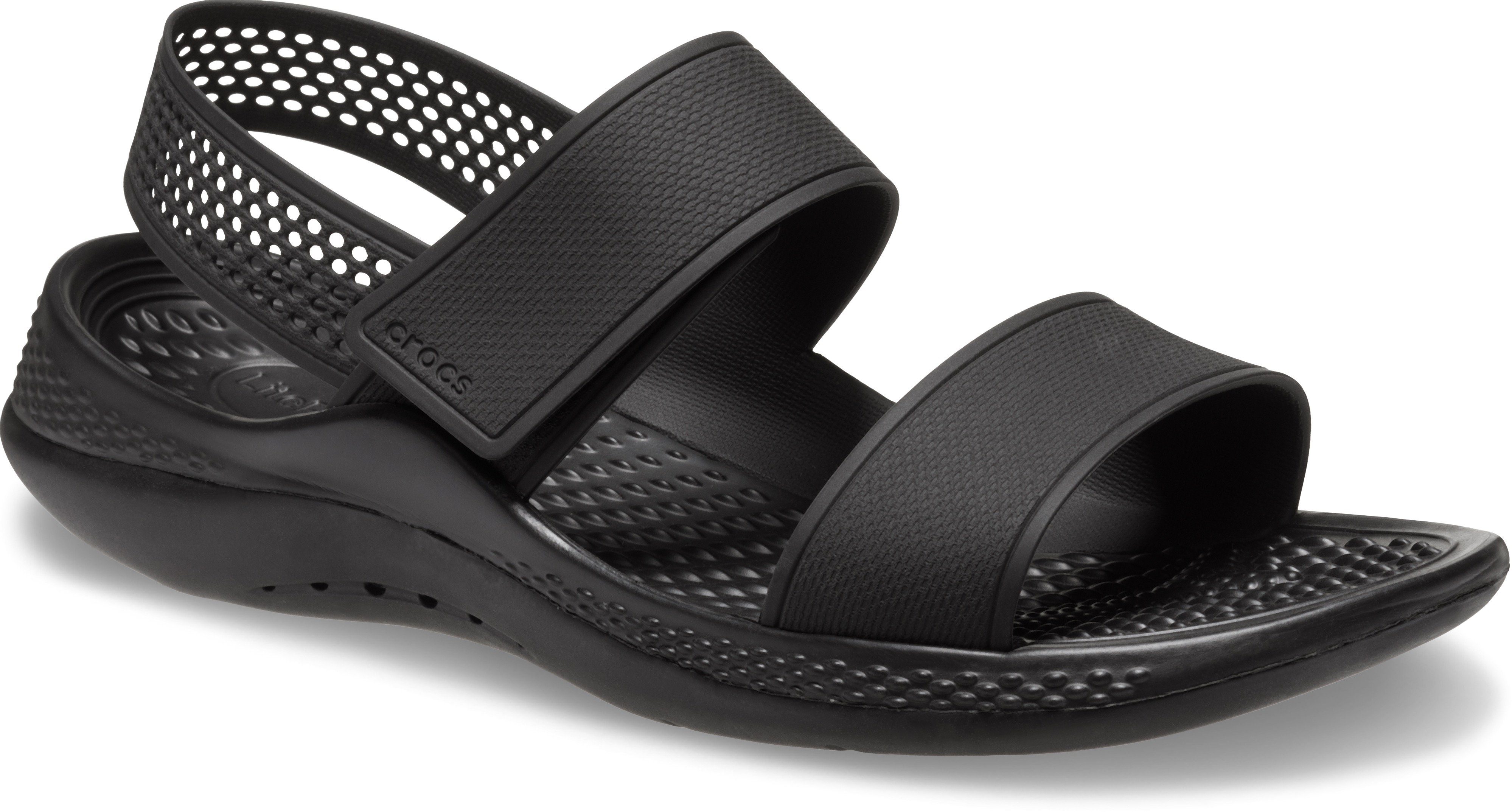 Crocs LiteRide 360 Sandal Sandale mit flexibler Laufsohle schwarz-uni