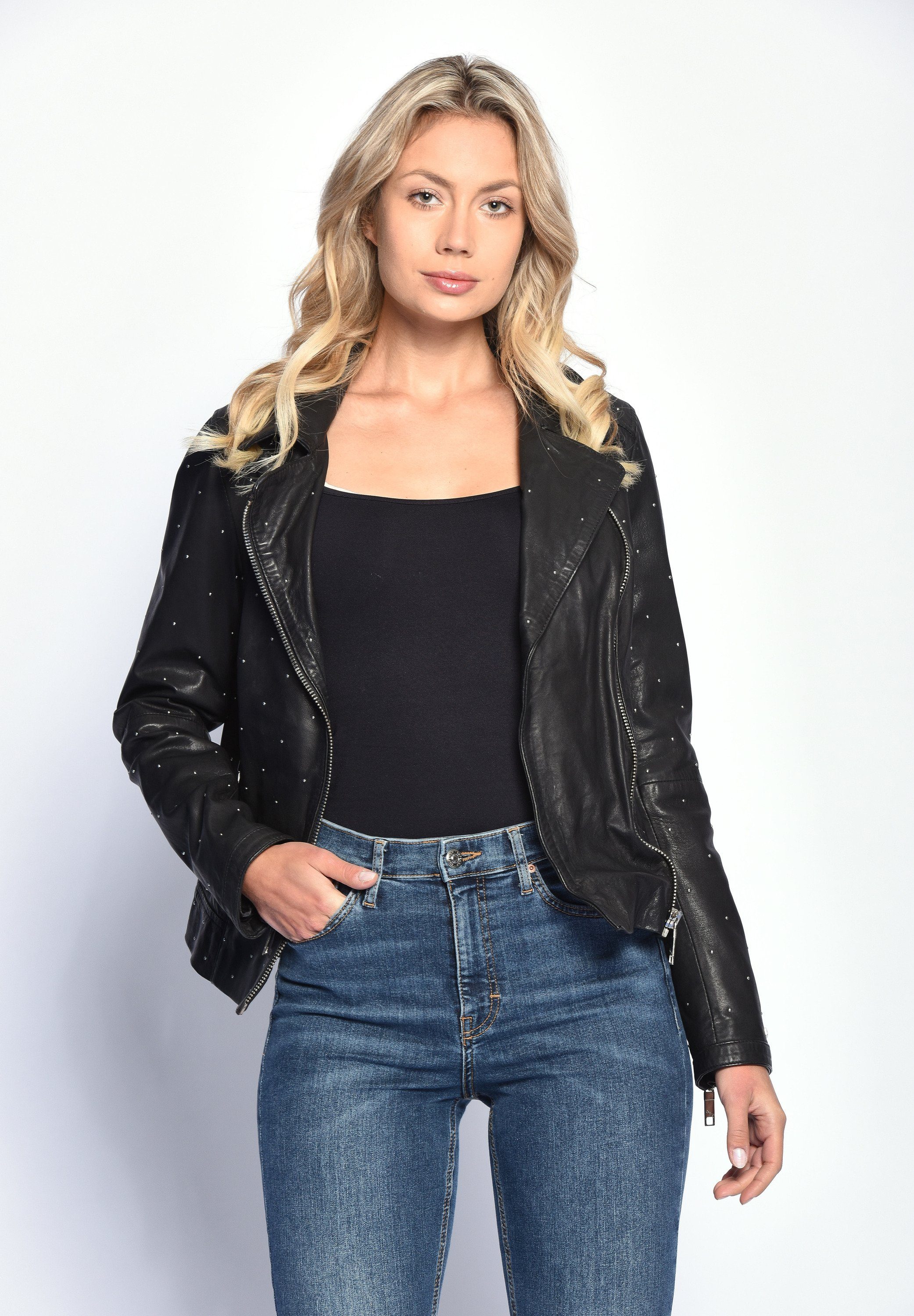 Maze Pin Lederjacke