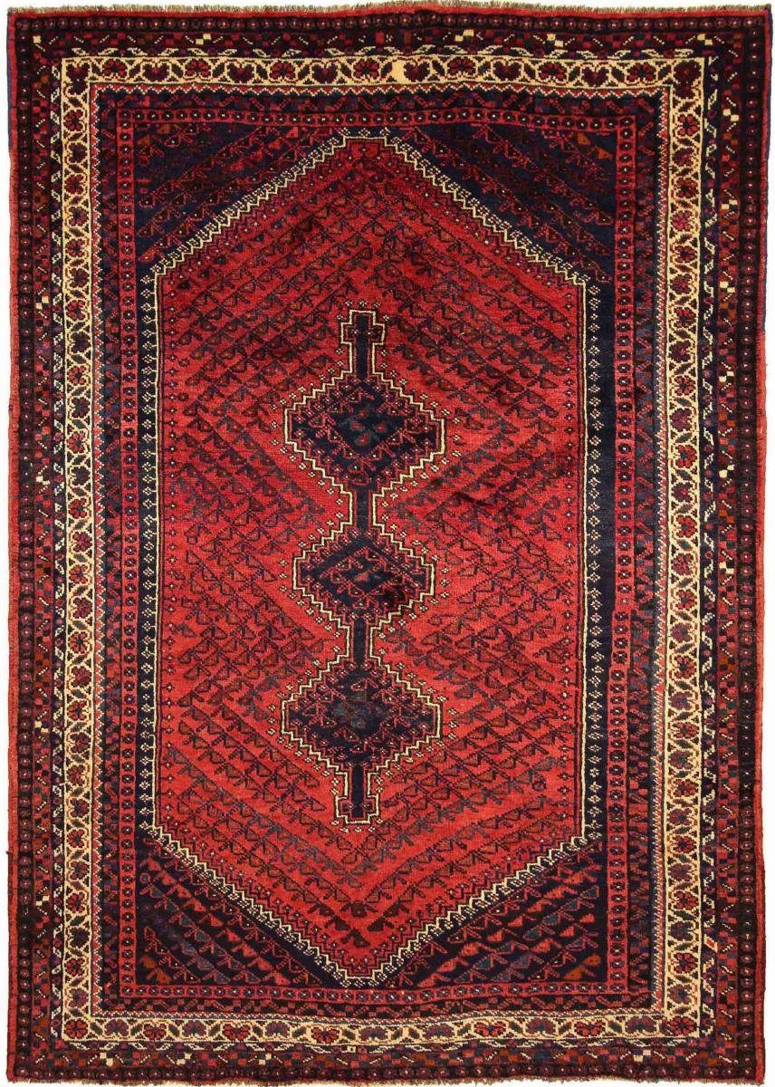 Orientteppich Shiraz 203x285 Handgeknüpfter Orientteppich / Perserteppich, Nain Trading, rechteckig, Höhe: 10 mm