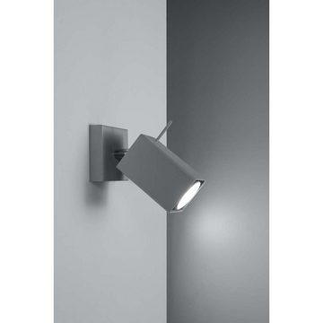 etc-shop Wandleuchte, Leuchtmittel nicht inklusive, Wandleuchte Wandlampe Verstellbarer Strahler Grau Esszimmer Wohnzimmer