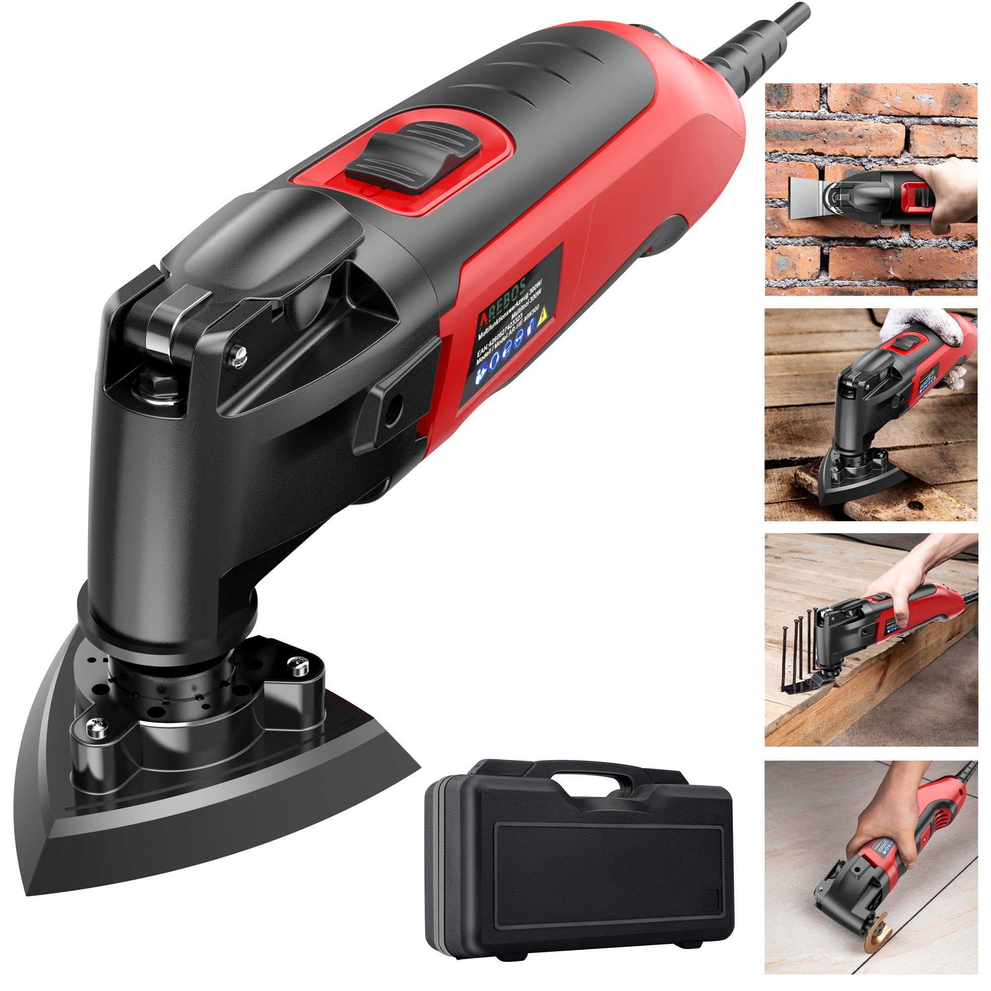 Arebos Elektro-Multifunktionswerkzeug 300W, Leerlaufdrehzahl 15.000, 22.000 günstig online kaufen