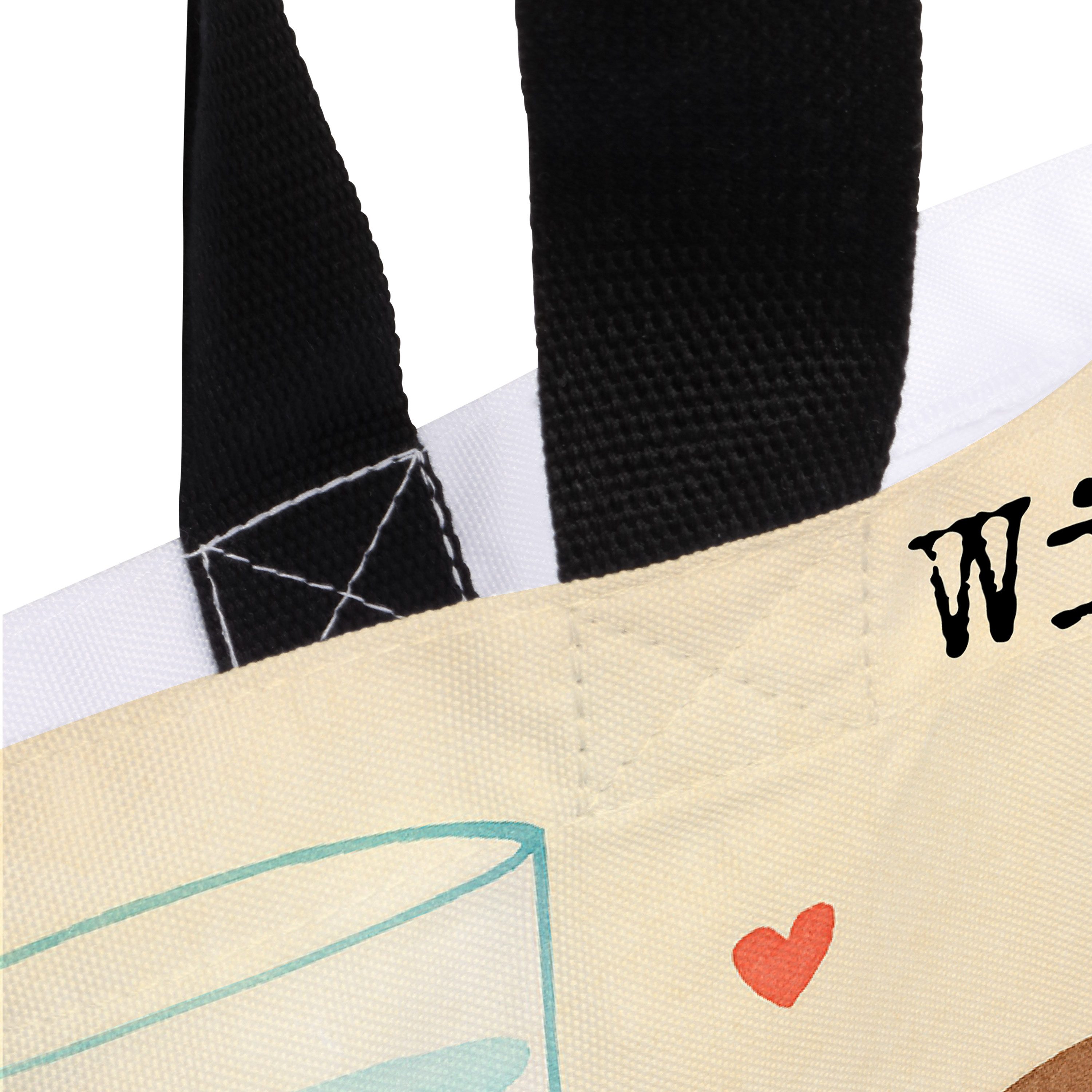 Mr. & Mrs. Panda Shopper Milch Keks Design, Schultasche, Weiß, Kekse, Cookie, Tragetasche, Tot (Packung), Kekse Geschenk Perfektes Paar