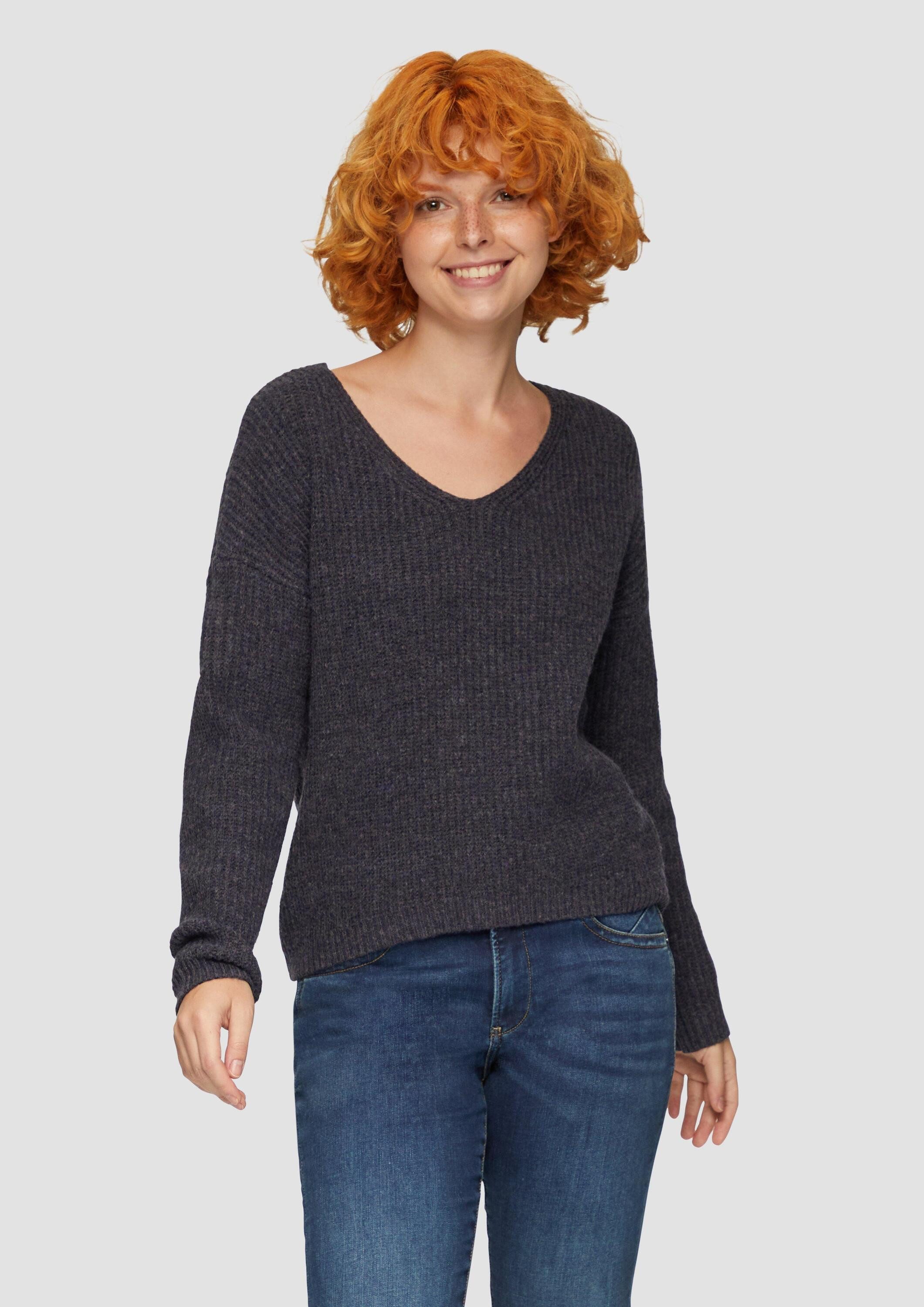 QS Longpullover Strickpullover (1-tlg) günstig online kaufen