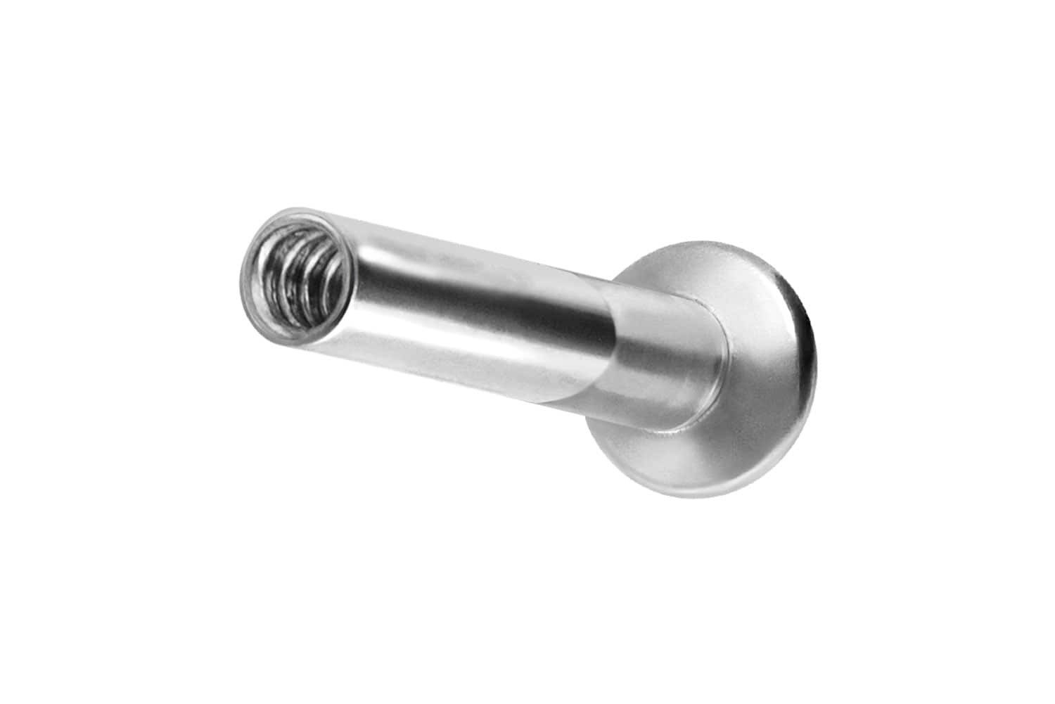 PIERCINGLINE Piercing-Set Titan Triple Piercing Mini Labret mit Innengewinde ohne Kugel (Labrets, 1-tlg)