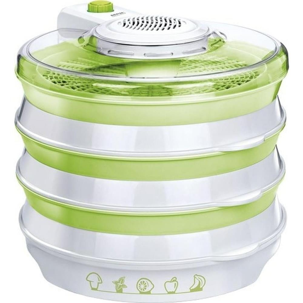 MPM Dörrautomat MSG-06 400 W, BPA-frei, 6 Dörrgitter Ø30 cm, 2 Luftstufen, Überhitzungsschutz, 400 W