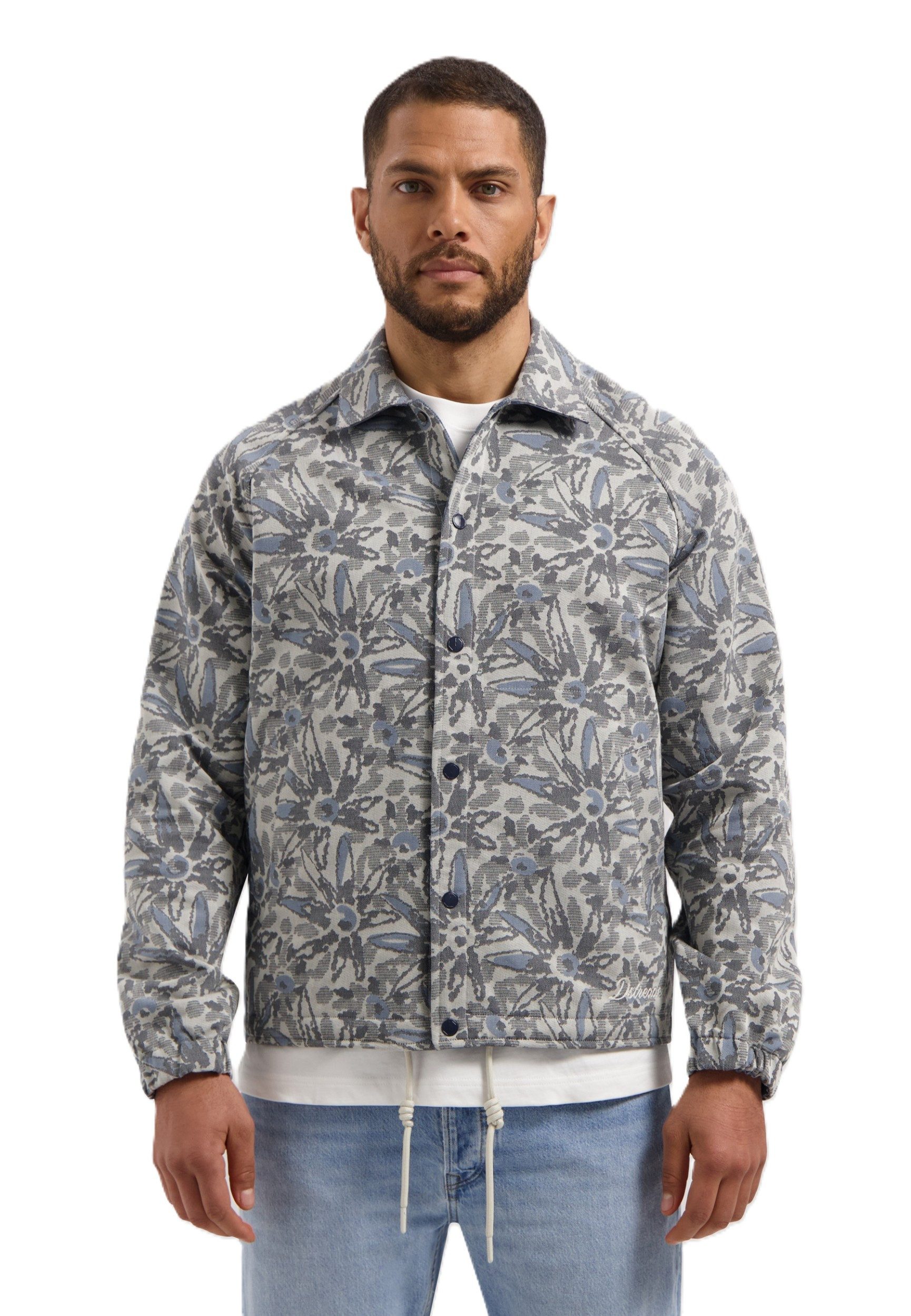 Dstrezzed Hemdjacke DS_Sawyer Jacket - stylisches Overshirt - Leichte Jacke aus Damast