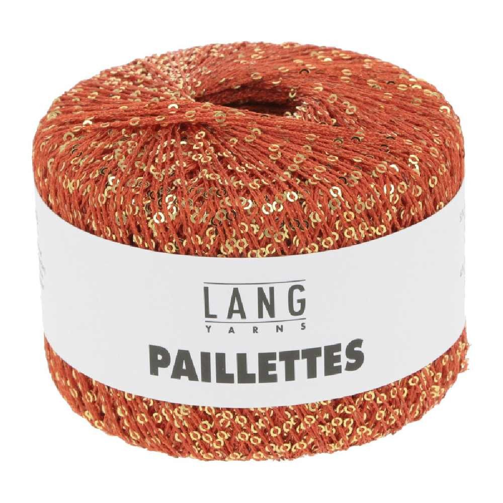 LANG YARNS PAILLETTES Häkelwolle, 112 m (25 Gramm), glänzendes Effektgarn mit Pailletten von Lang Yarns